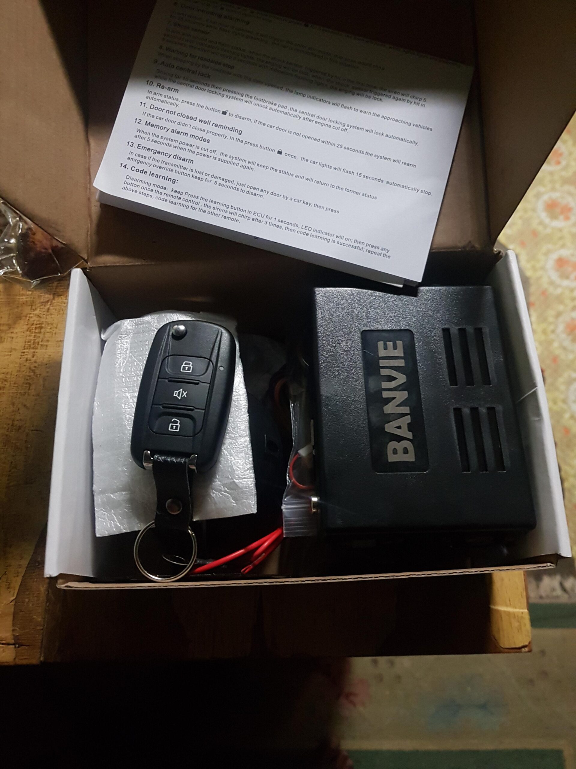 Car Alarm System with Remote Start kit & Push to Engine Start Stop Button customer photo 1
