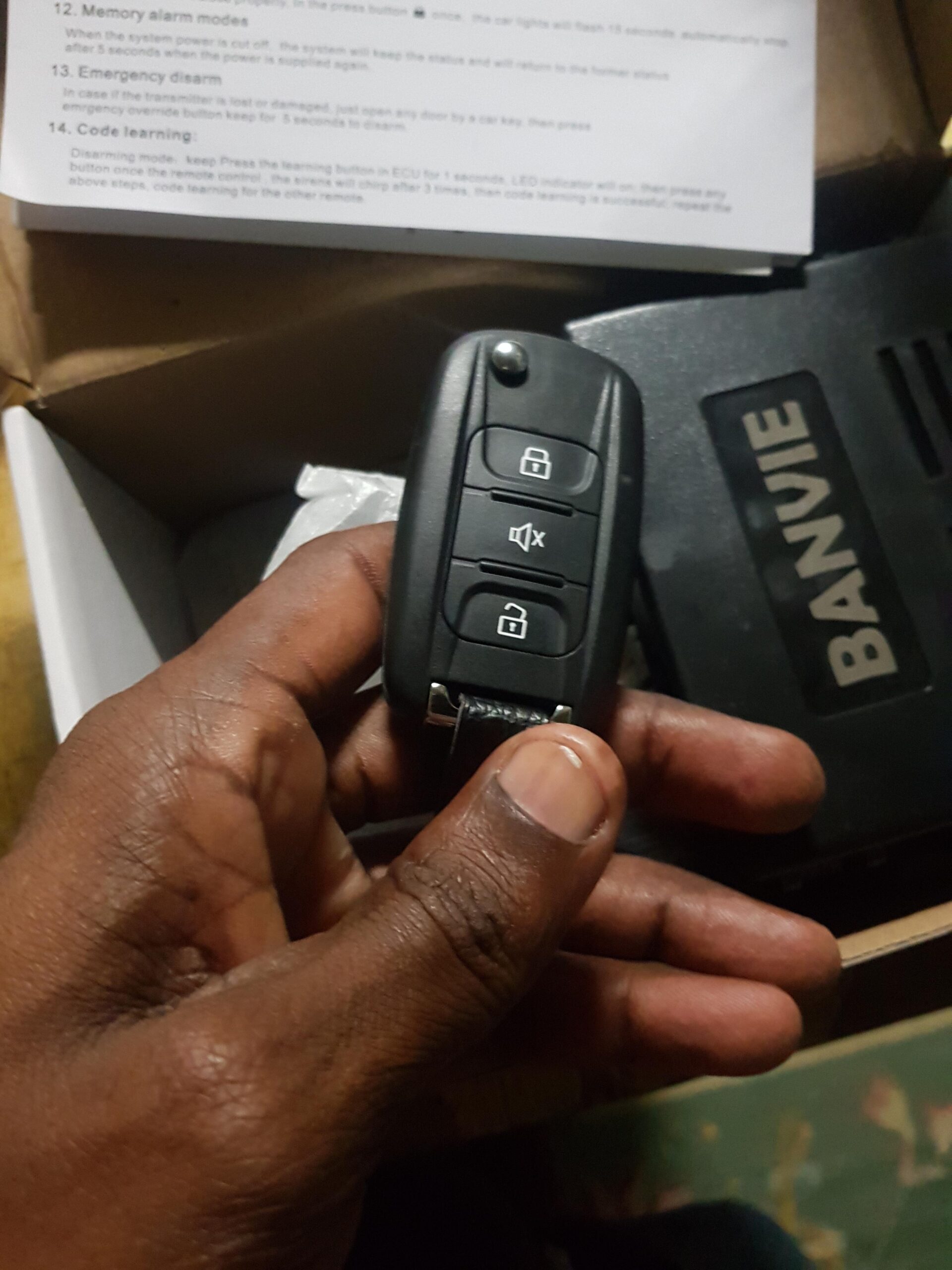 Car Alarm System with Remote Start kit & Push to Engine Start Stop Button customer photo 2