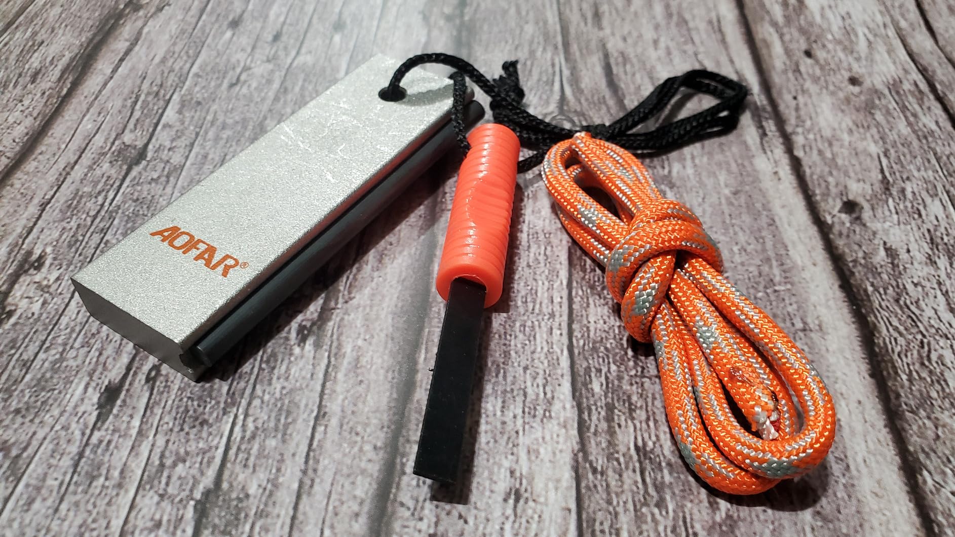 AOFAR Magnesium Fire Starter AF-374 (2-Pack) Waterproof Fire Steel Pouch for Camping, Hiking, Hunting, Backpacking,Outdoor Survival fire Striker kit customer photo 2