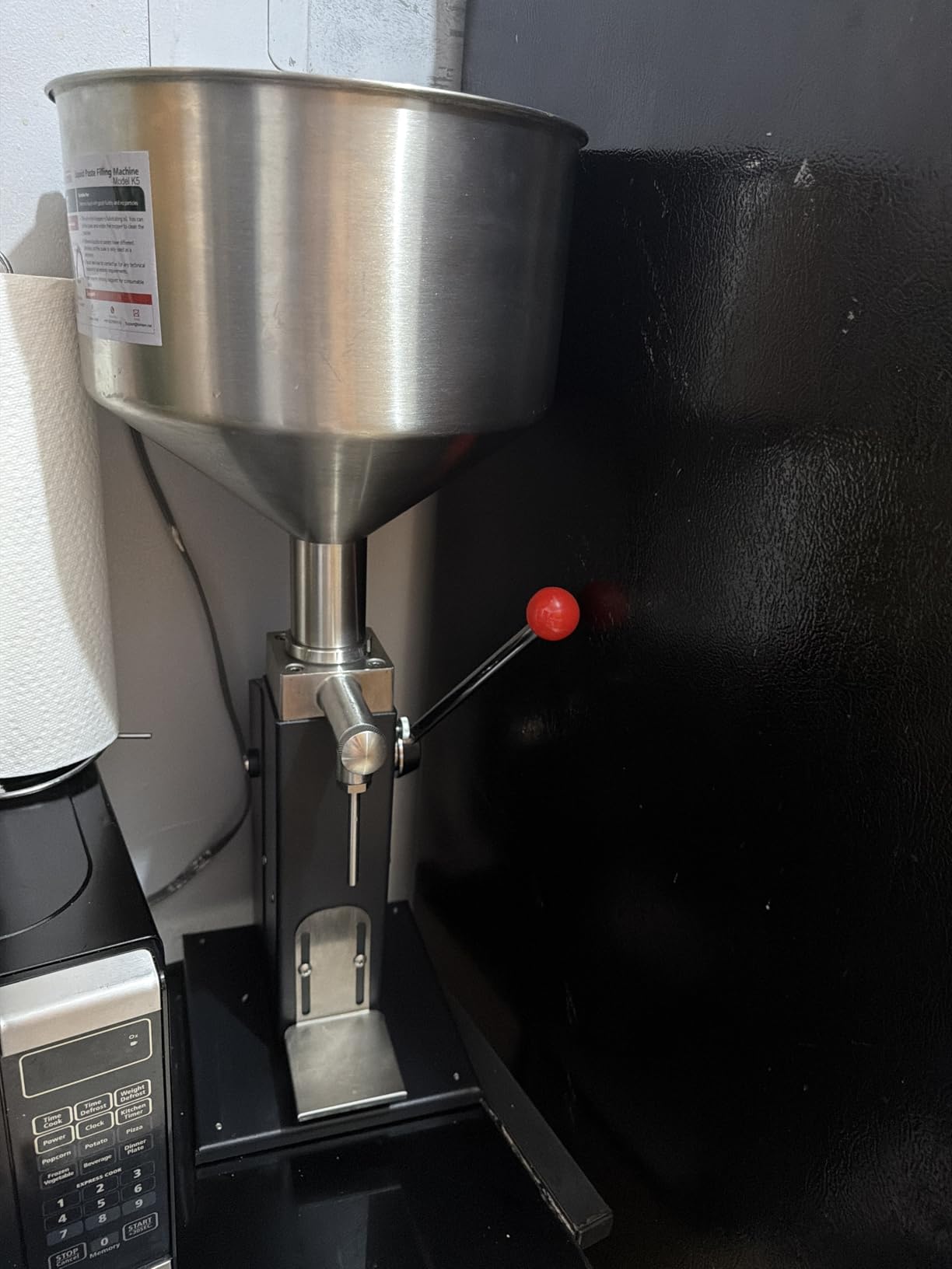 Manual Paste Liquid Filling Machine, Adjustable 5-50ml Bottle Filler A03 customer photo 1