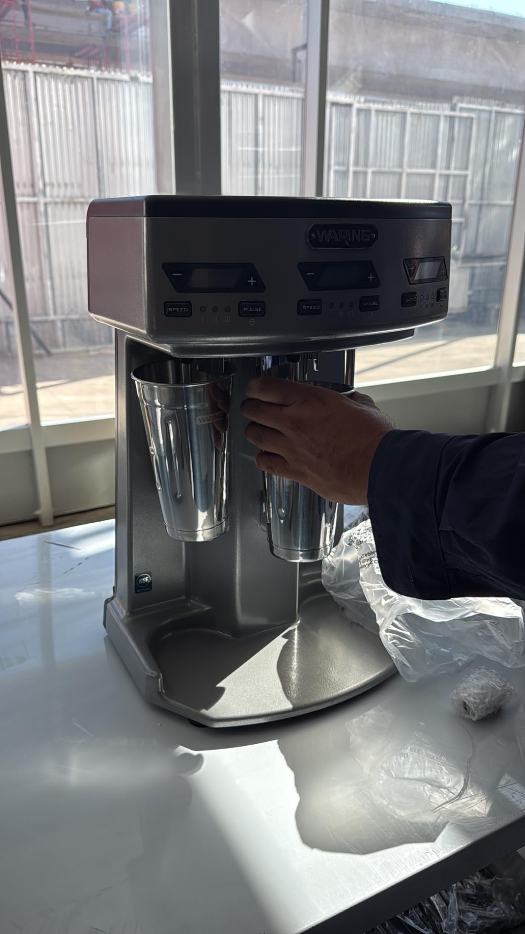 Waring Heavy-Duty Triple Spindle Drink Mixer | 3 Independent 1 Horsepower Motors with Digital Display, Milkshake Maker Machine for Ice Cream Shops customer photo 2