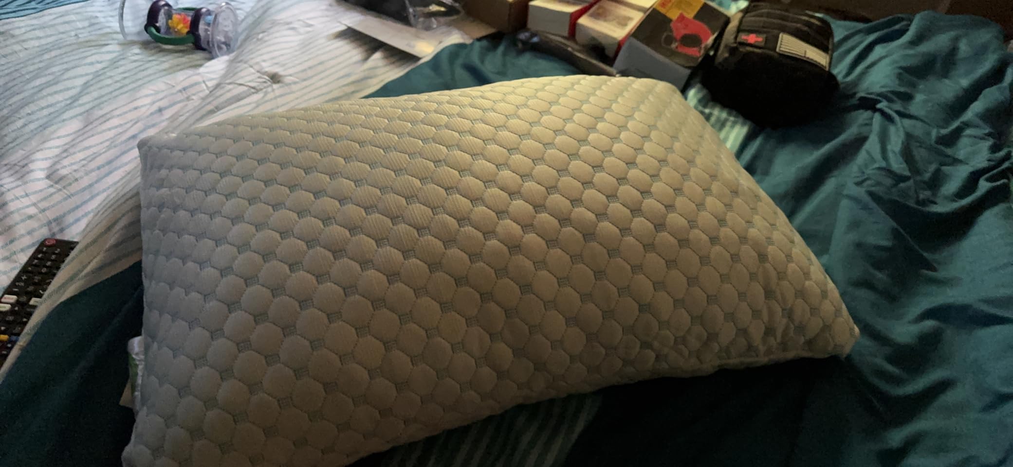 Cooling Pillow for Sleeping 2 Pack, Luxury Shredded Memory Foam Pillows Standard Size Set of 2 customer photo 1