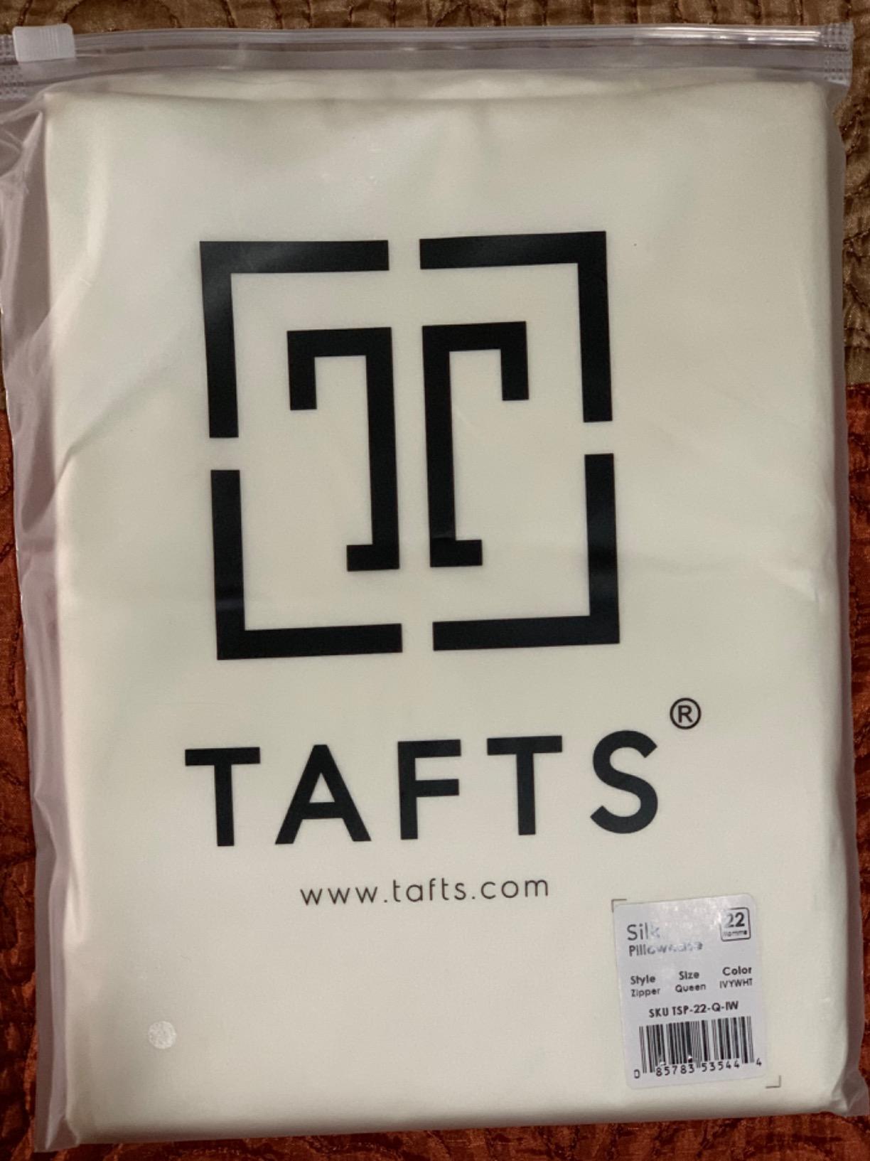 Tafts Pillow Cases - 22mm 100% Pure Mulberry 6A Silk Pillowcase for Hair & Skin with Zipper Closure, Cooling, Natural, Organic, Double Sided Silk Pillow Case (Ivory White, Queen 20x30 1pc) customer photo 2