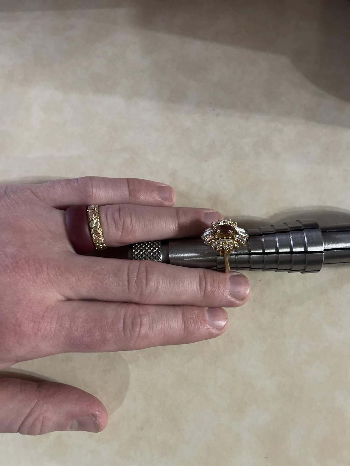 Rosenthal Collection - Rathburn Ring Stretcher Tool for Jewelers - Expand, Resize & Reshape Wedding Bands with Precision - Jewelry Sizing Tool for Rings 6.5 customer photo 1