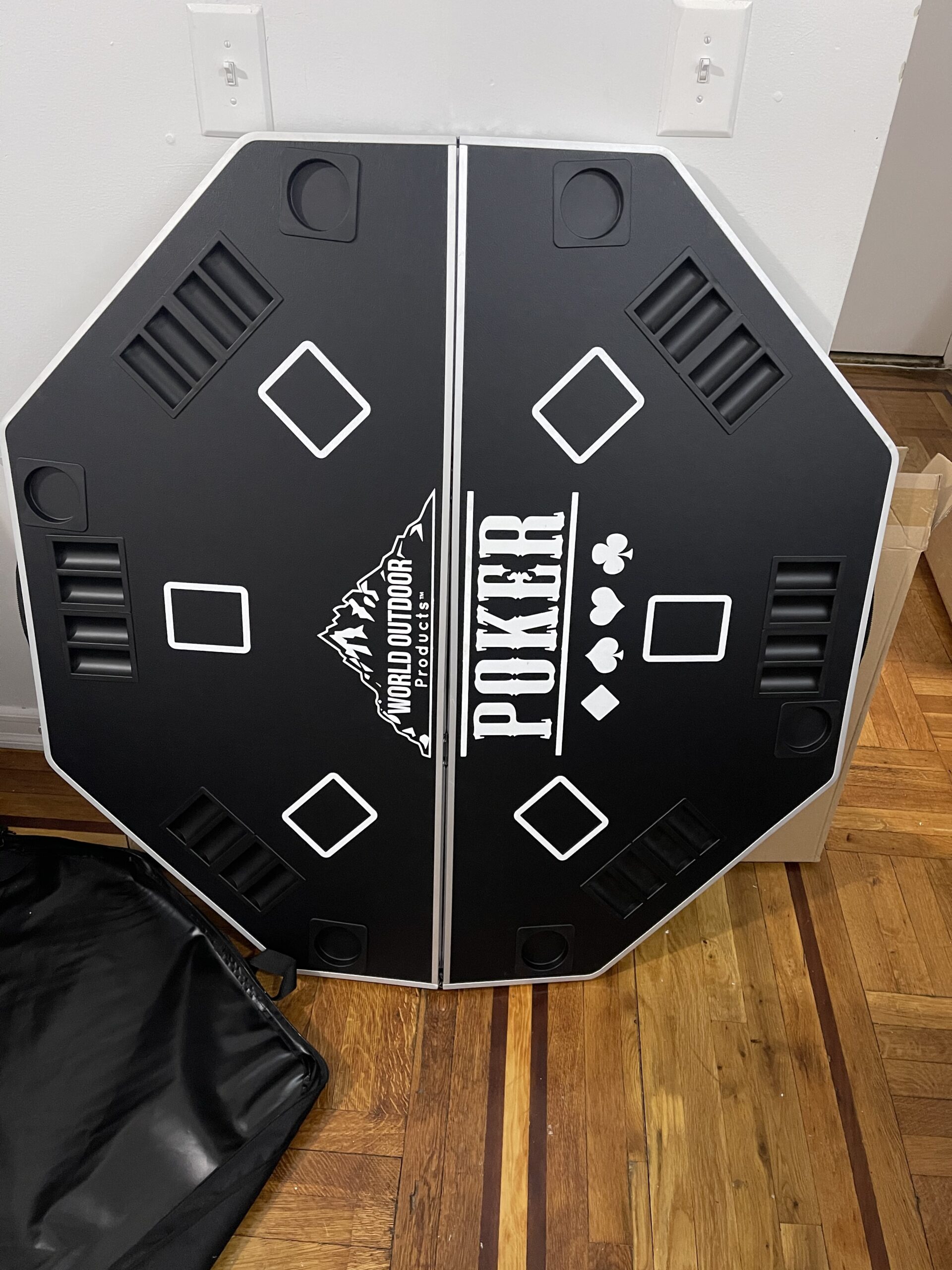 Portable TuscanyPro Professional High Roller Tour Lightweight Folding Poker Table Aluminum-High and Low Settings-Carry Bag-Take it Anywhere-Best Poker Table-Award Winner 2019 customer photo 1