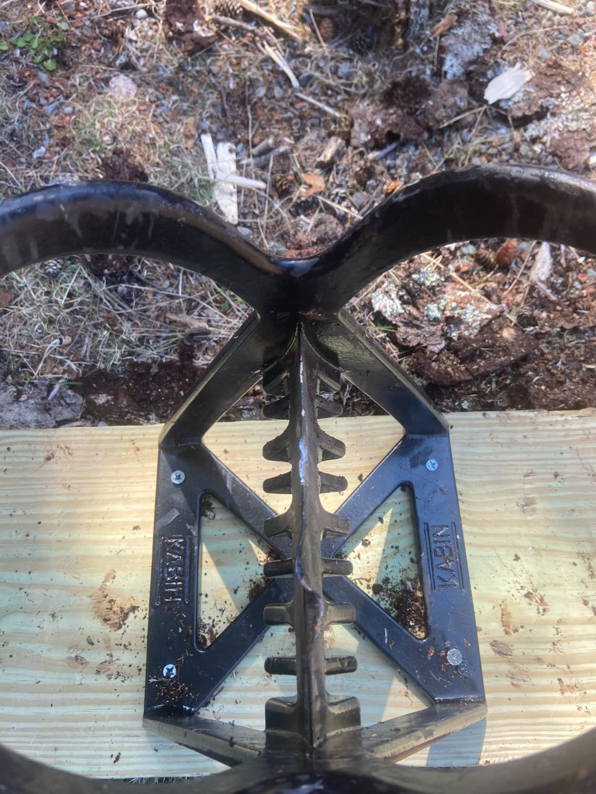 KABIN Kindle Quick Log Splitter - Manual Splitting Tool - Steel Wedge Point Splits Firewood Like A Boss Safely & Easily customer photo 5