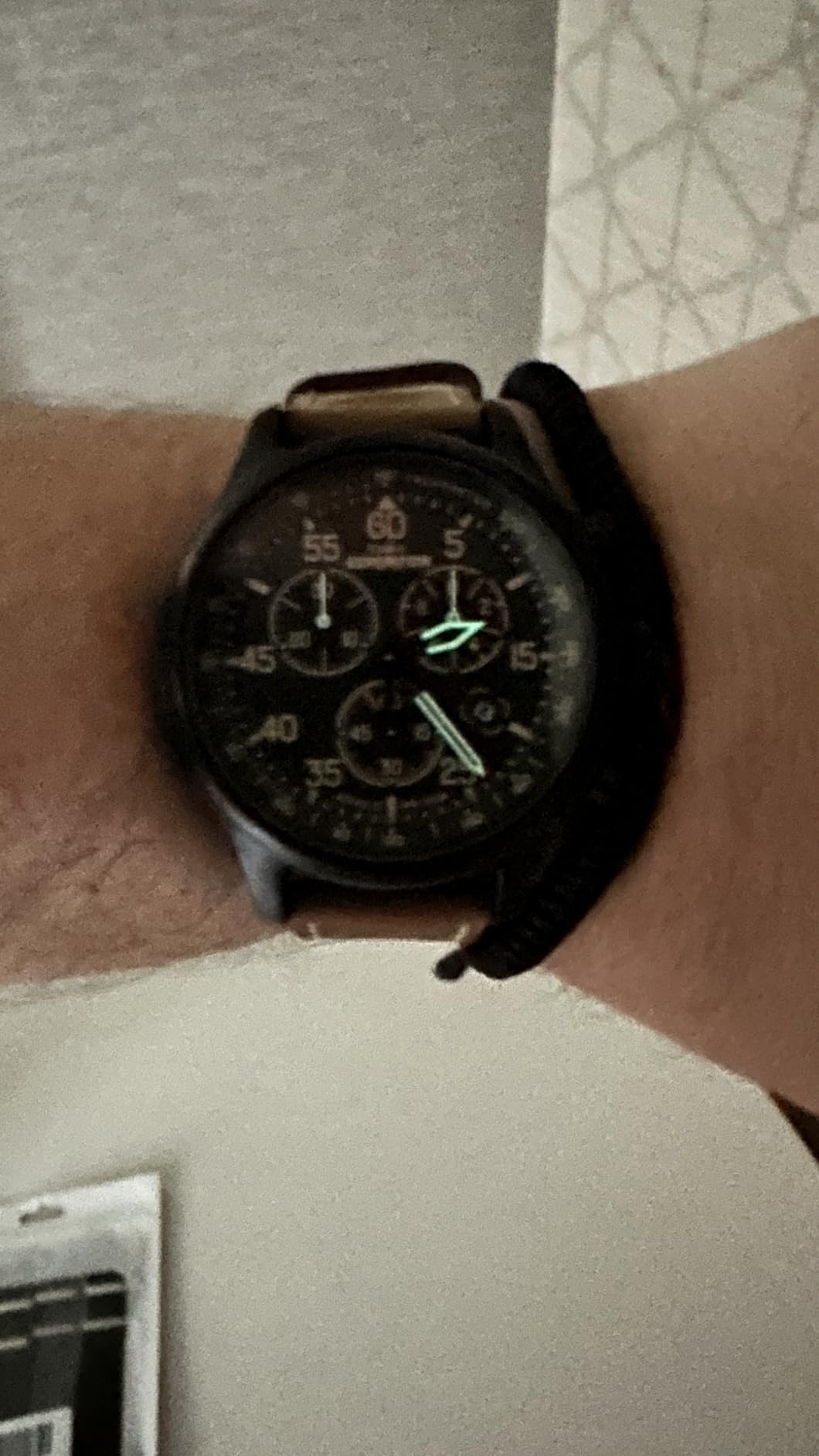 Expedition Field Chronograph 43mm Men's Analog Watch | INDIGLO Backlight | Durable Comfortable Adjustable Strap | Rugged Outdoor Watch | 100M Water Resistance customer photo 1