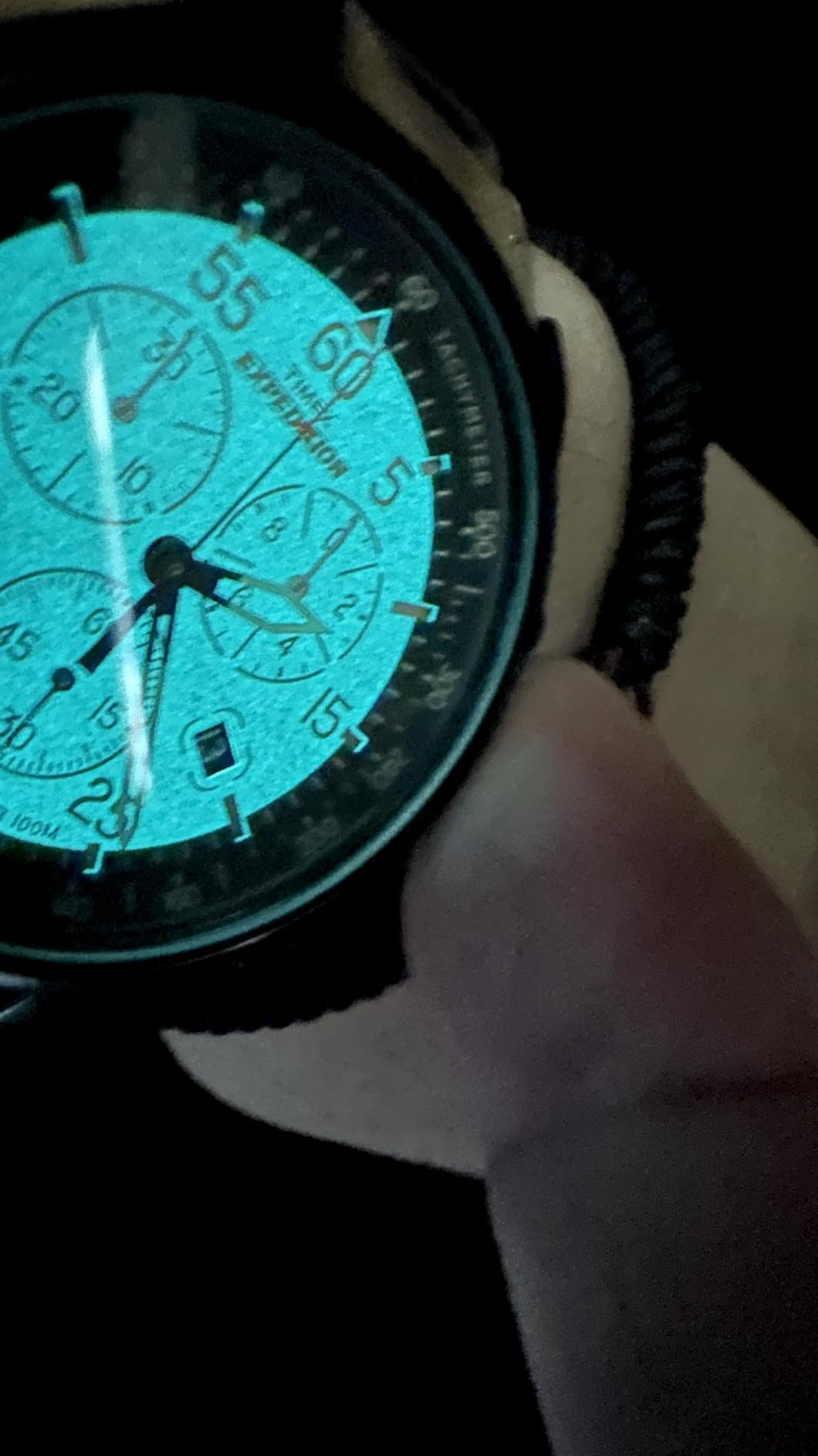 Expedition Field Chronograph 43mm Men's Analog Watch | INDIGLO Backlight | Durable Comfortable Adjustable Strap | Rugged Outdoor Watch | 100M Water Resistance customer photo 2