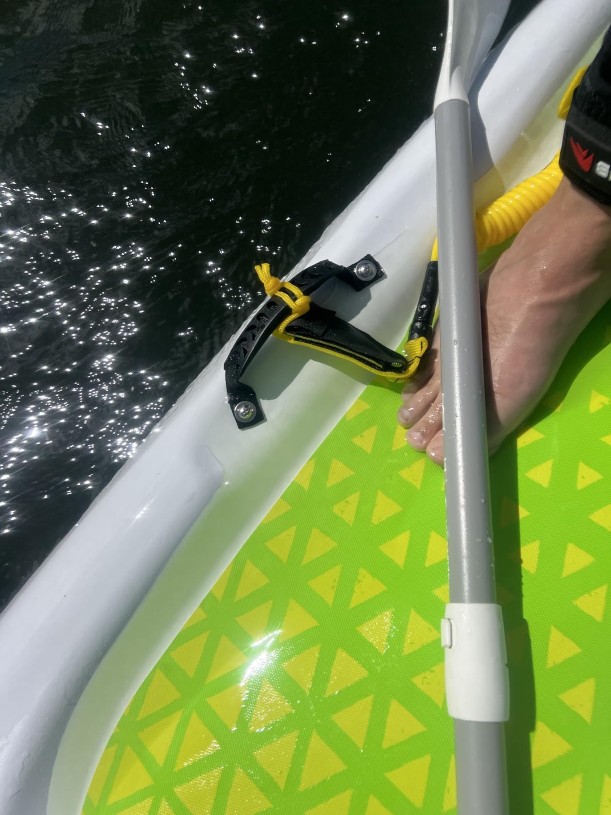 Pelican Flow 106 Hardshell Stand-Up Paddle Board - Lightweight Board with a Bottom Fin for Paddling, Non-Slip Deck - Perfect for Youth & Adult - 10.2 ft - Lime customer photo 2