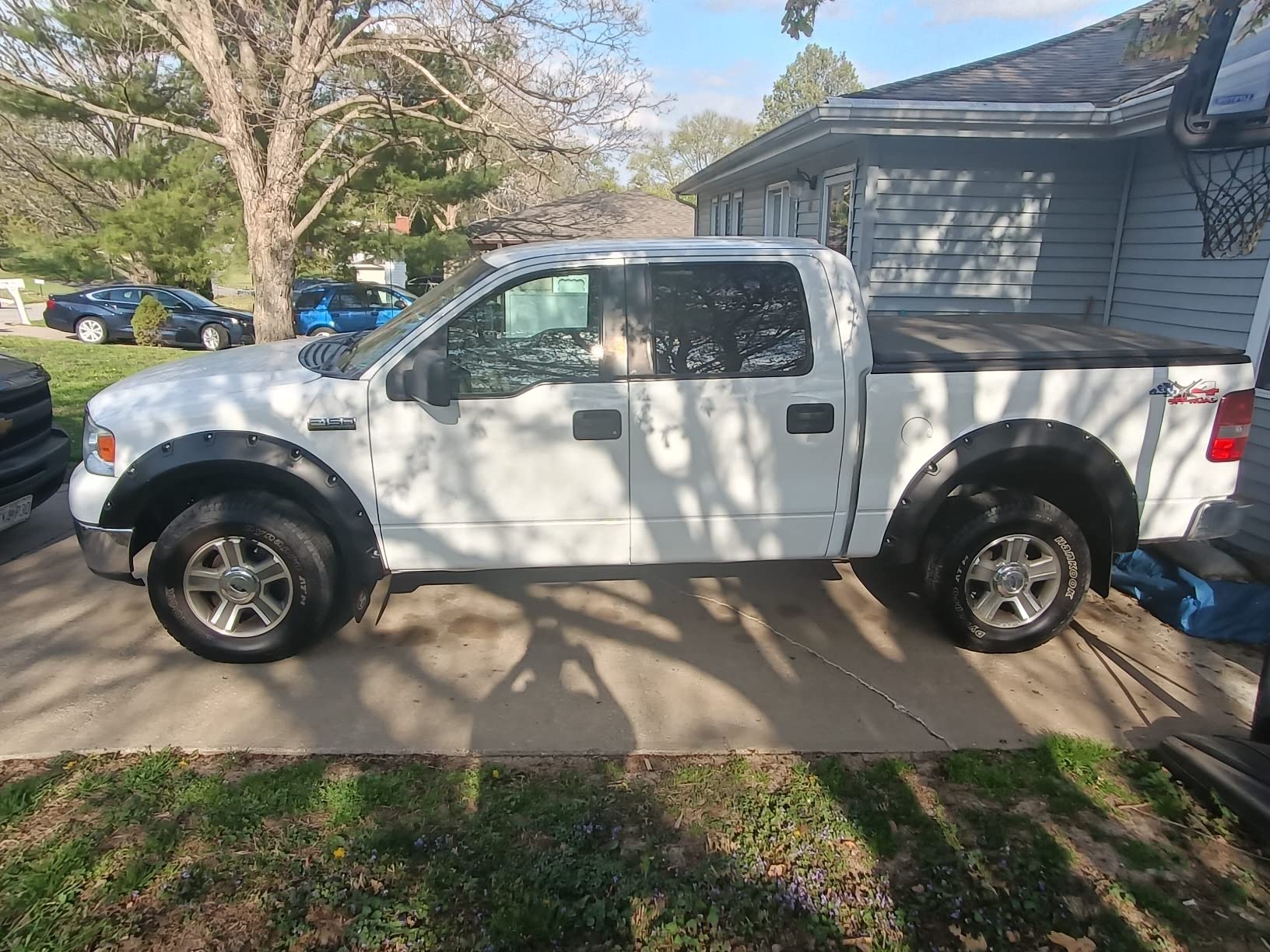 Spec-D Tuning 4PC Front + Rear Smooth Paintable Pocket Rivet Style Fender Flares Compatible with 2004-2008 Ford F150 Styleside customer photo 1