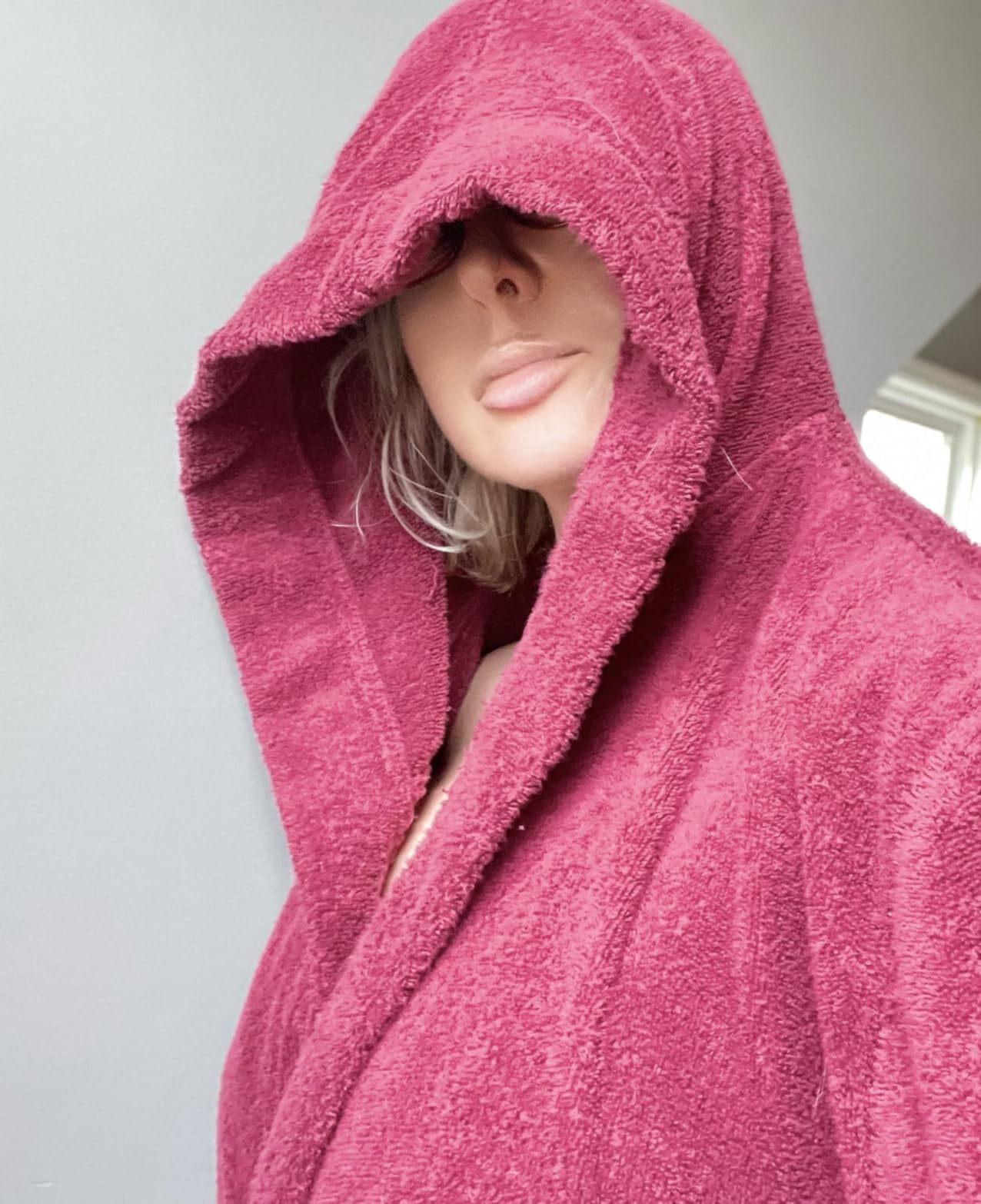Arus Women's Hooded Classic Bathrobe Turkish Cotton Robe with Full Length Options customer photo 2