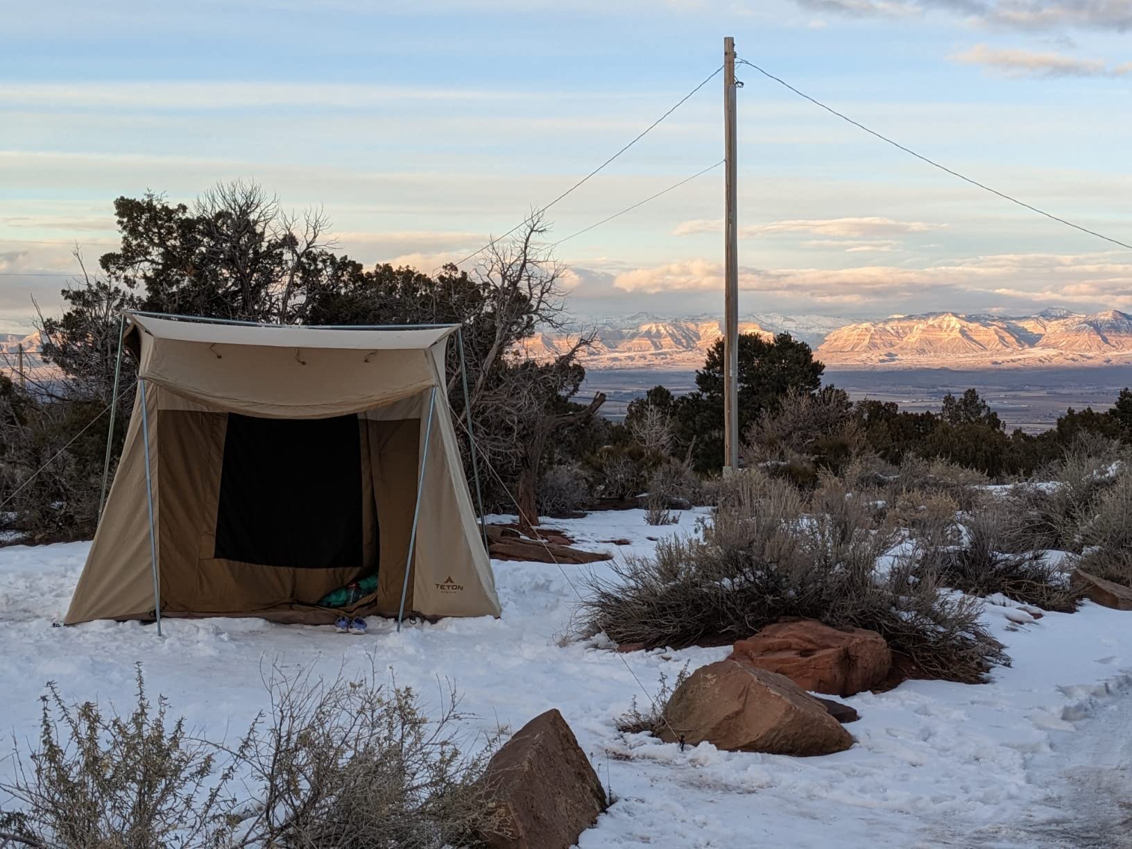 Teton Sports Canvas Tents, Tent for Family Camping in All Seasons, The Right Shelter for Your Base Camp, Waterproof customer photo 2