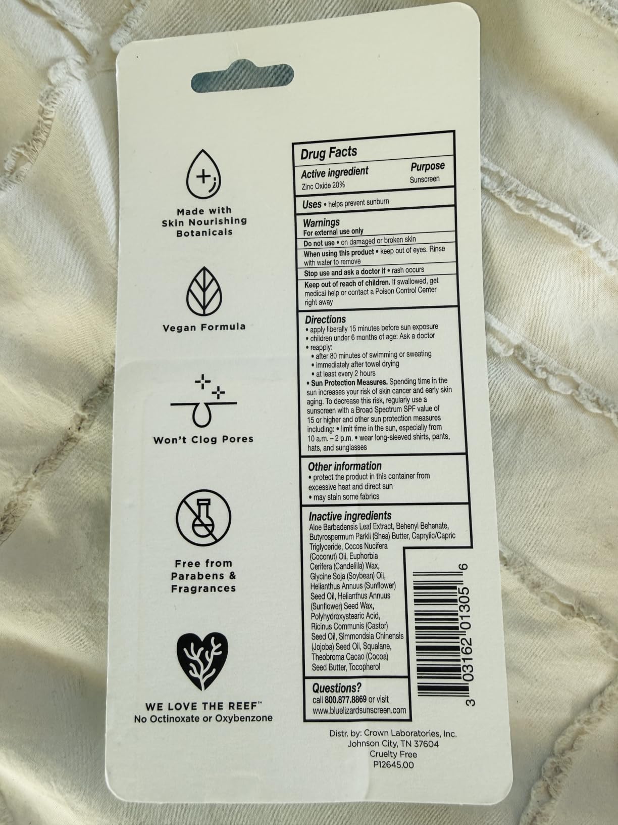 Blue Lizard SENSITIVE Mineral Sunscreen SPF 50+ with Zinc Oxide customer photo 2
