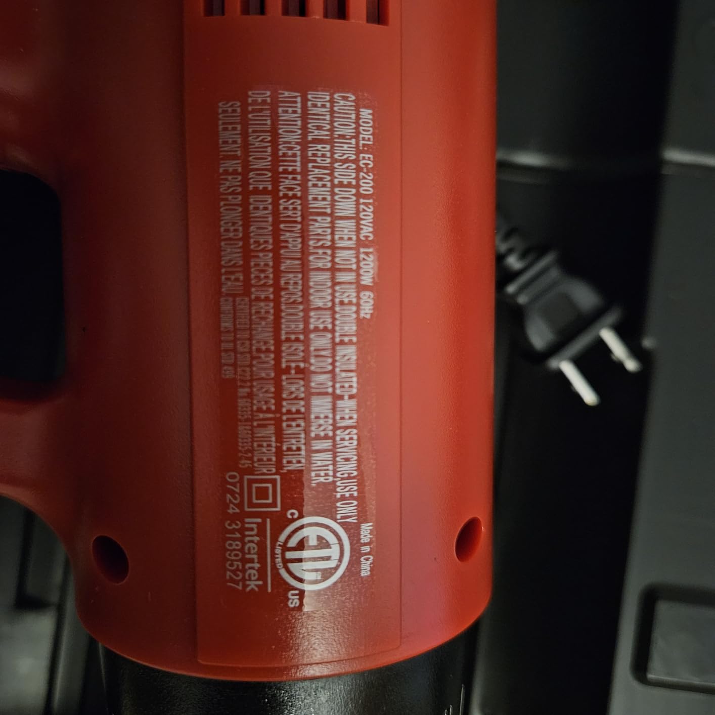 Master Appliance EC-200K Variable Temperature Heat Gun Kit, Heat Gun for Wire Connectors, Heat Gun Kit for Paint Stripping, 120V, 10 Amps, 1200W - USA Company customer photo 1