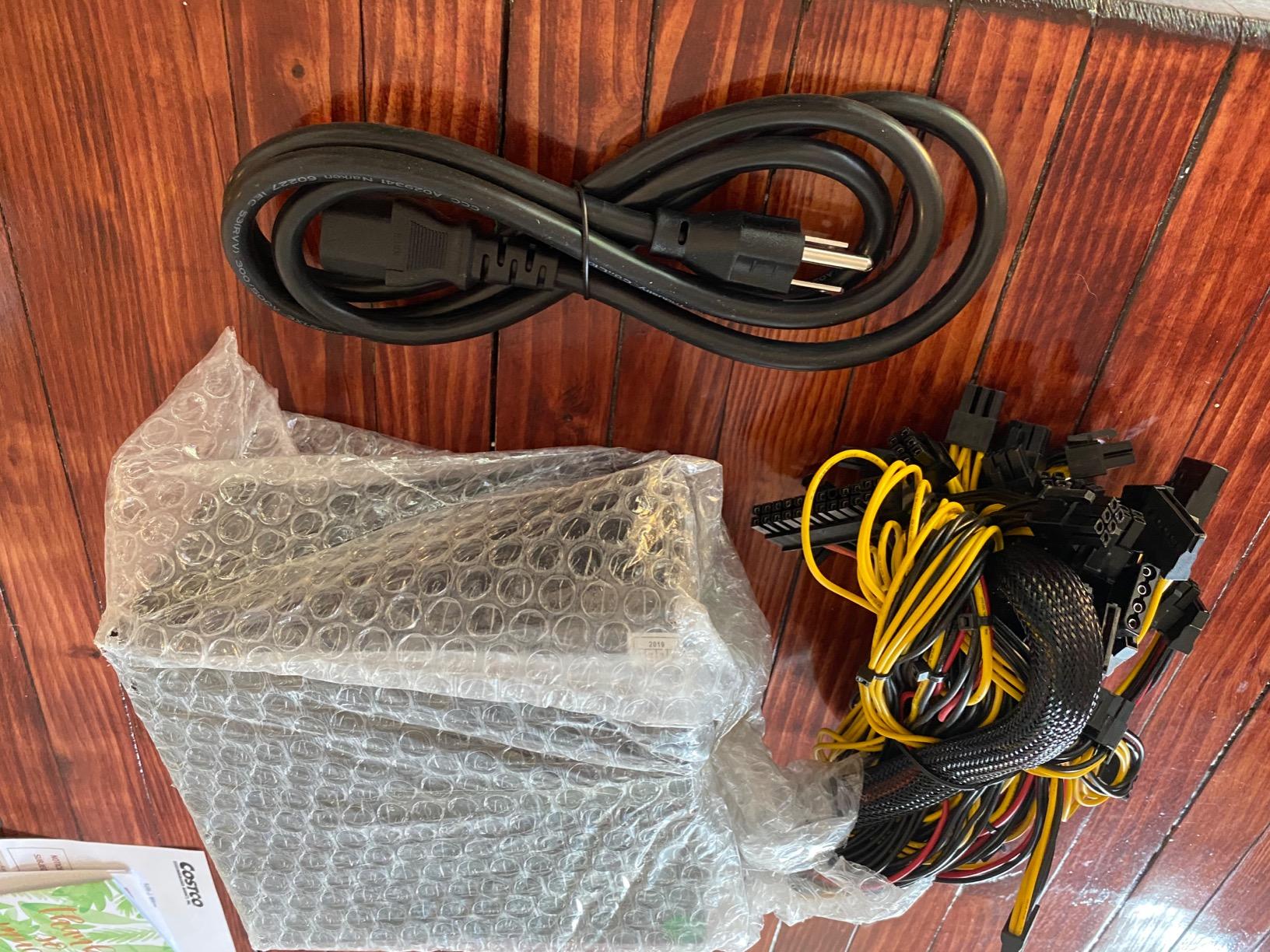 HVVH 20+4 Pin Silent Noise Reduction Miner/PC GPU ATX 1600W Power Supply 87 Plus Gold Designed for US Voltage 110V 1600w Mining ETH PSU Max Support 8 Graphics customer photo 2