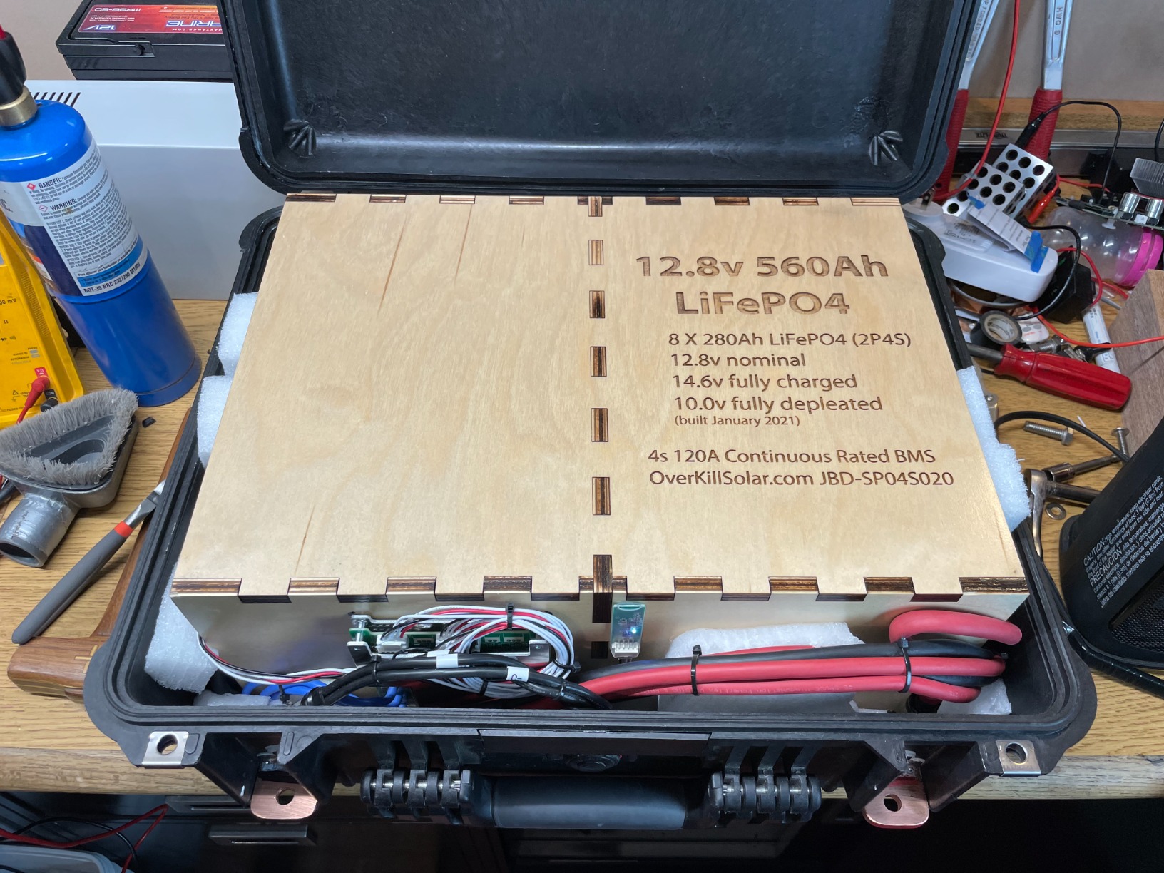 BMS LifePo4 Battery Management System for DIY Batteries, Programmable (4s120aBMS+Bluetooth) customer photo 2