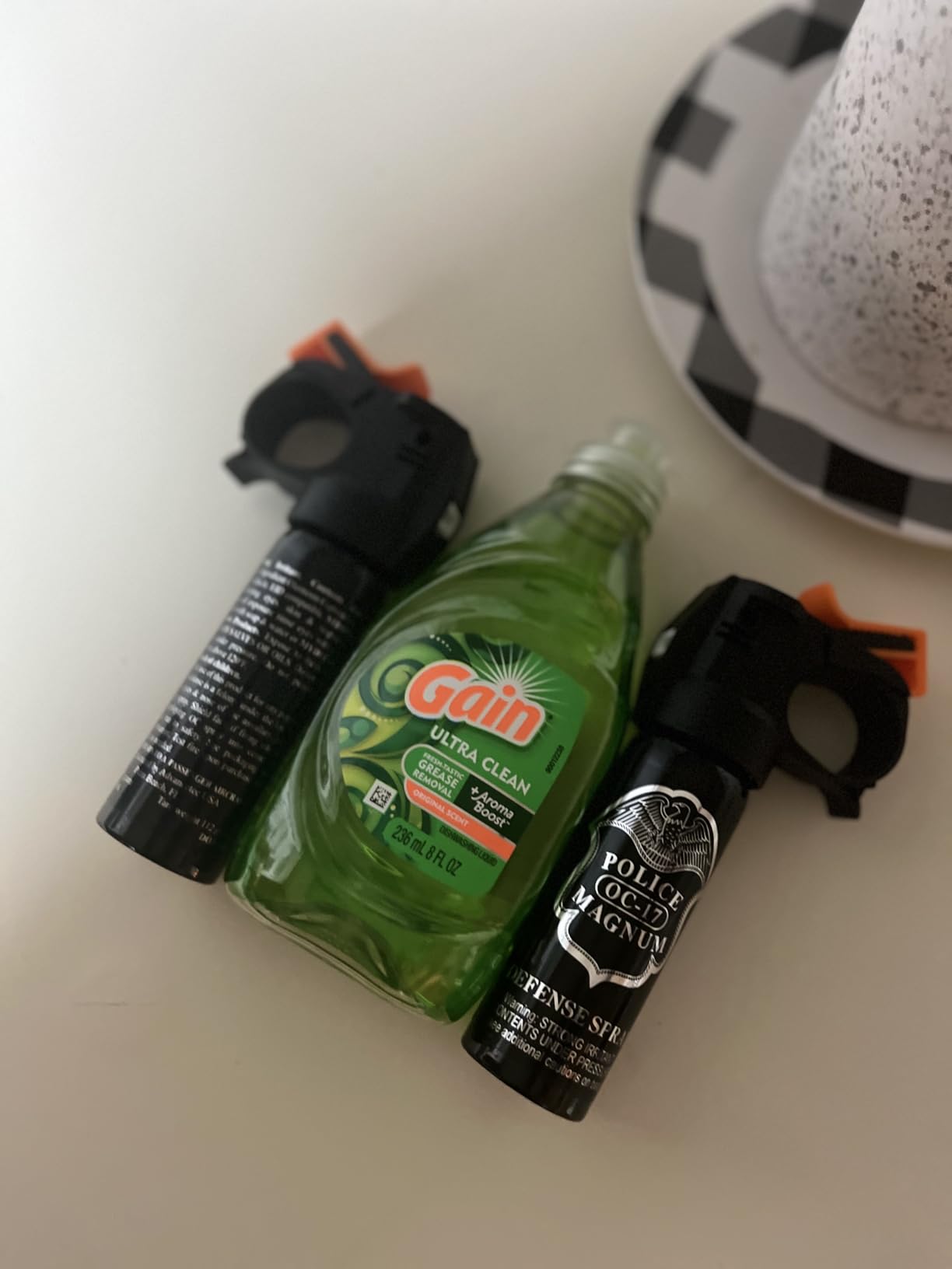 Police Magnum Large Pepper Spray Fogger Self Defense - Tactical Maximum Strength Security & Protection - Black Portable Fire Master Canister - Made in The USA - customer photo 1