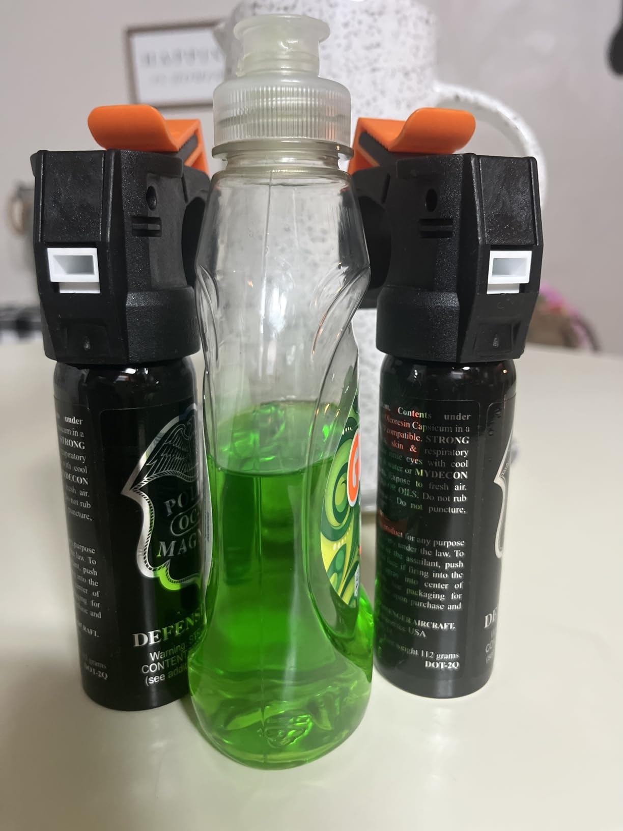 Police Magnum Large Pepper Spray Fogger Self Defense - Tactical Maximum Strength Security & Protection - Black Portable Fire Master Canister - Made in The USA - customer photo 2