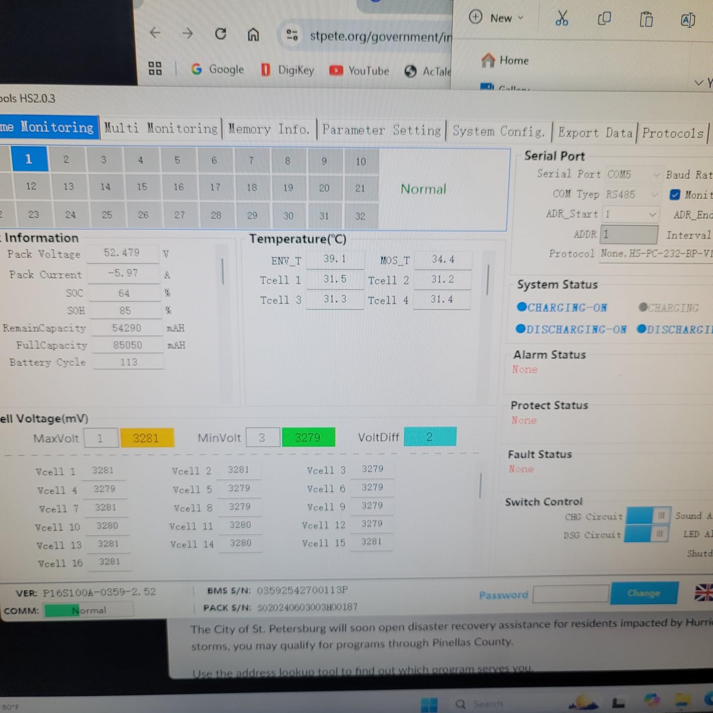 ExpertPower UL1973 48V 100Ah 5KWh Lithium LiFePO4 Deep Cycle Battery | 7000 Life Cycles & 10-Year Lifetime | Built-in BMS & LED Monitor | Off Grid, Residential, Home, Cabin, Back-Up | 51.2V 16 Cells customer photo 2