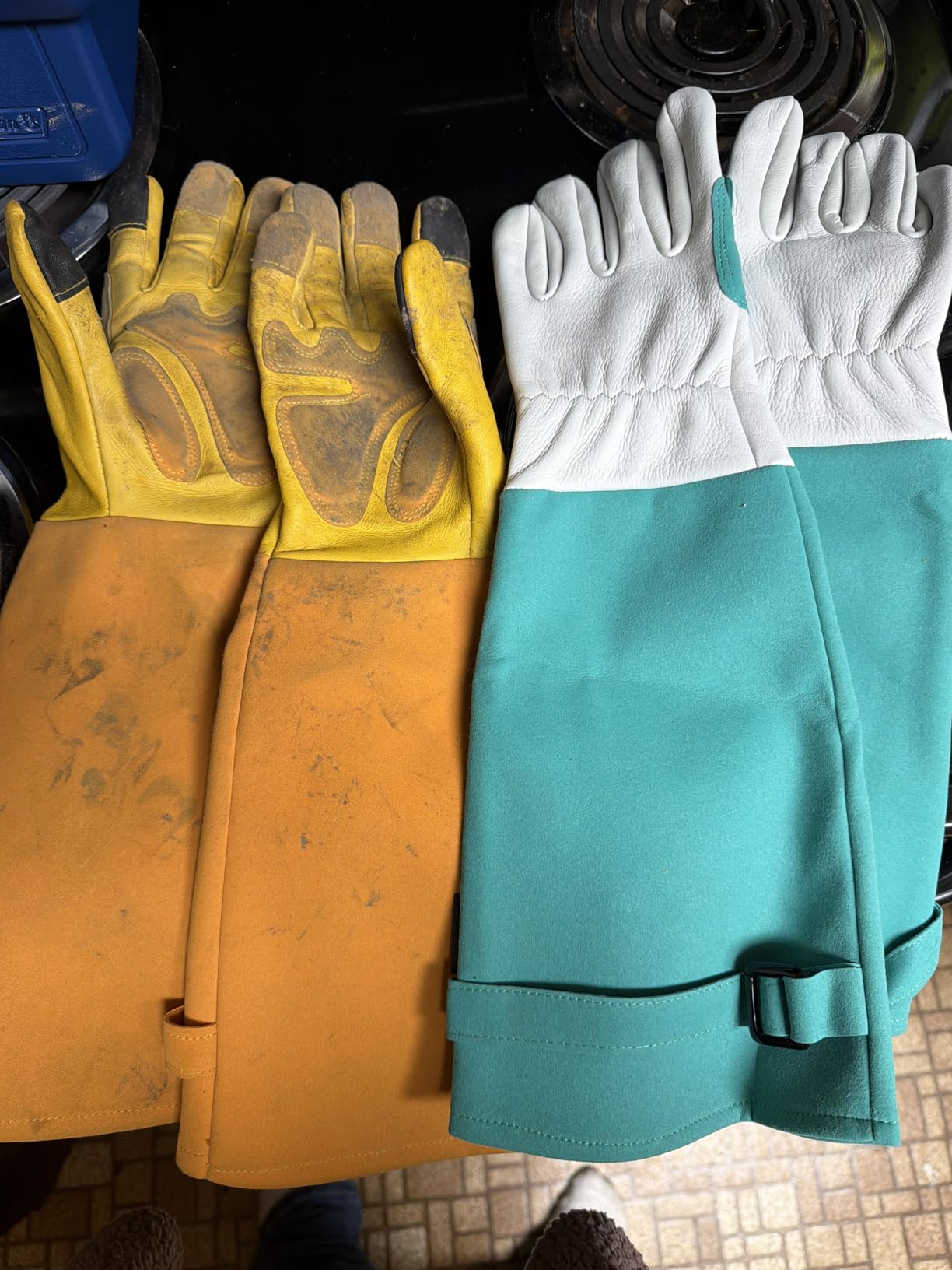 Long Gardening-Gloves Women/Men-Thorn proof Rose Pruning Heavy Duty Gauntlet, Best Garden Gifts for Gardener-L customer photo 2