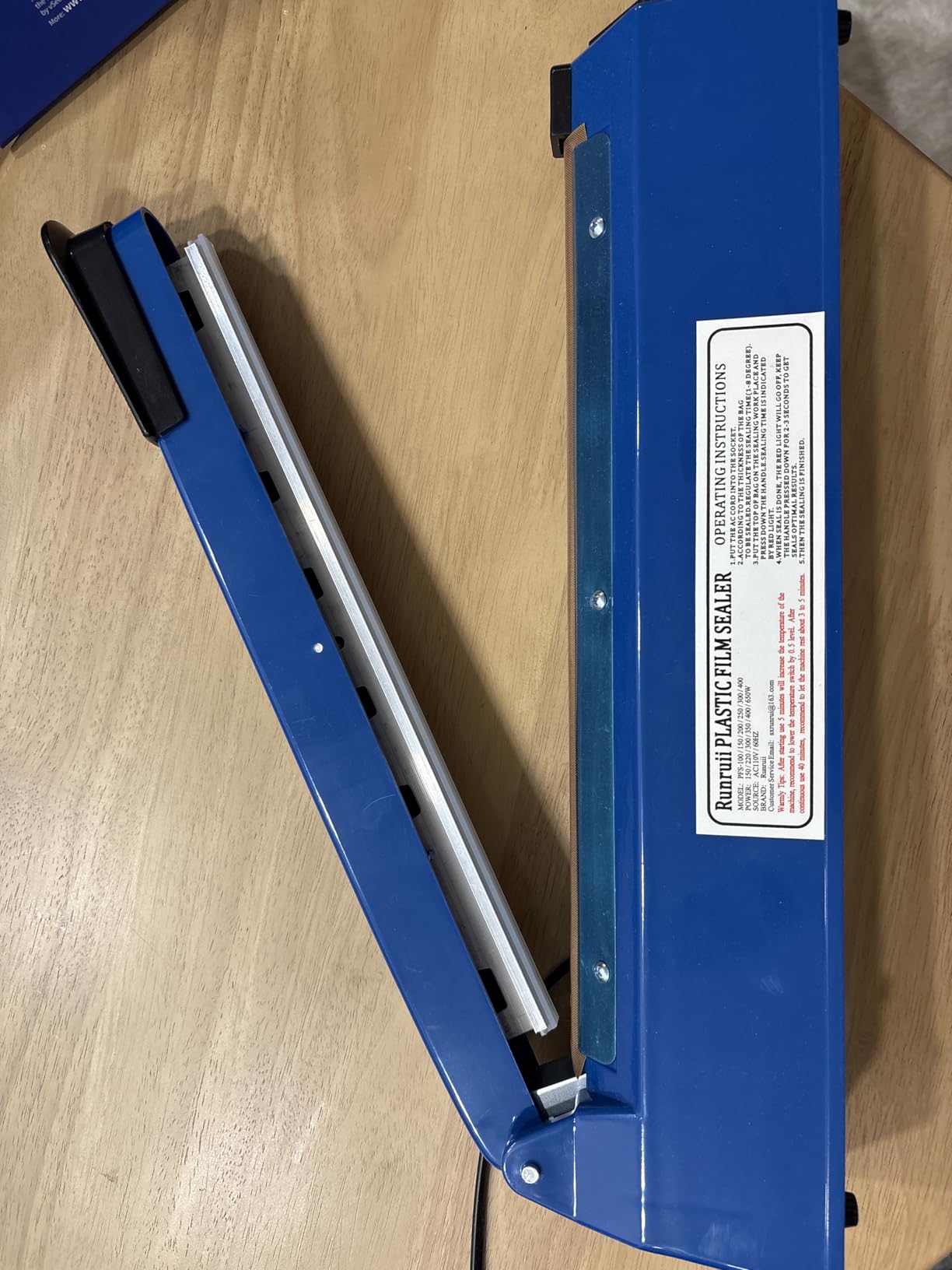 Impulse Heat Sealer Manual Bags Sealer Heat Sealing Machine 12 Inch Impulse Sealer Machine for Plastic Bags PE PP Bags with Extra Replace Element Grip customer photo 1