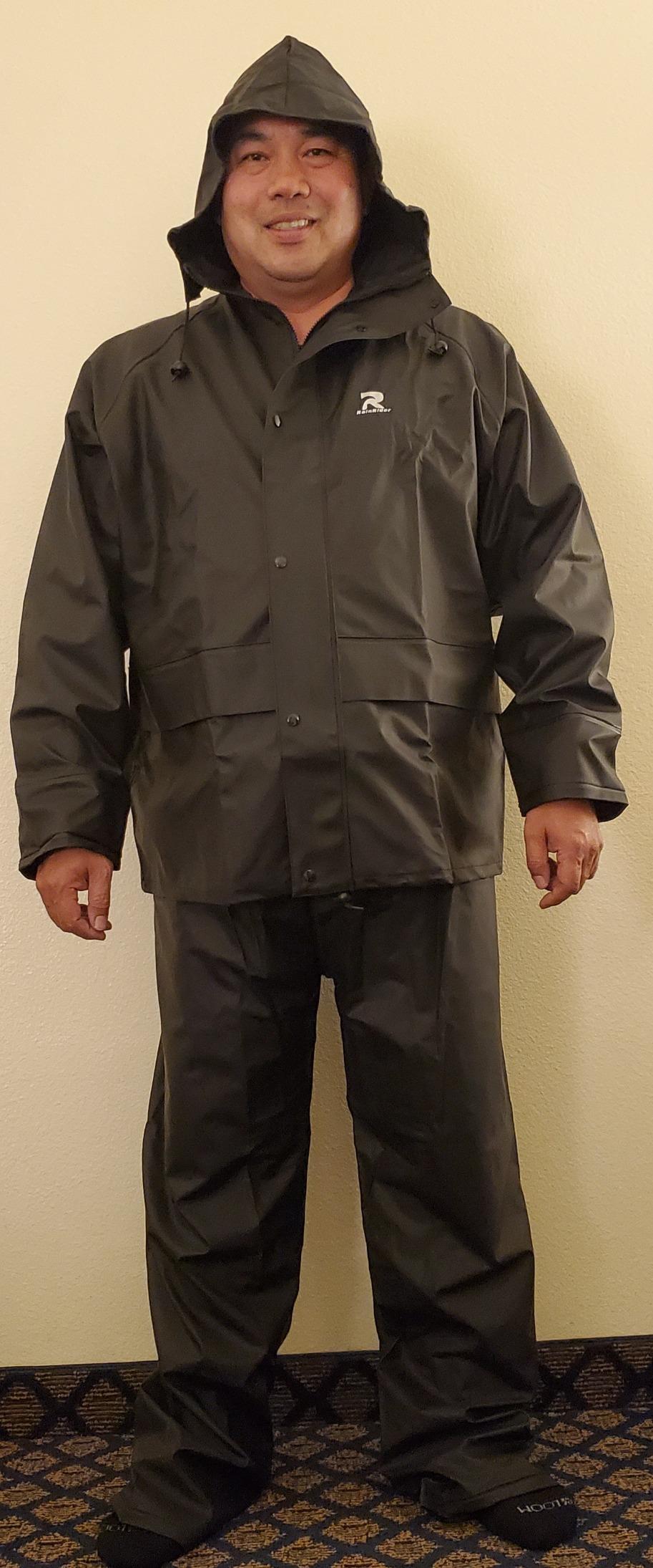 Rain Suits for Men Waterproof Rain Jacket Coat Pants Heavy Duty Women Fishing Rain Gear Workwear customer photo 1