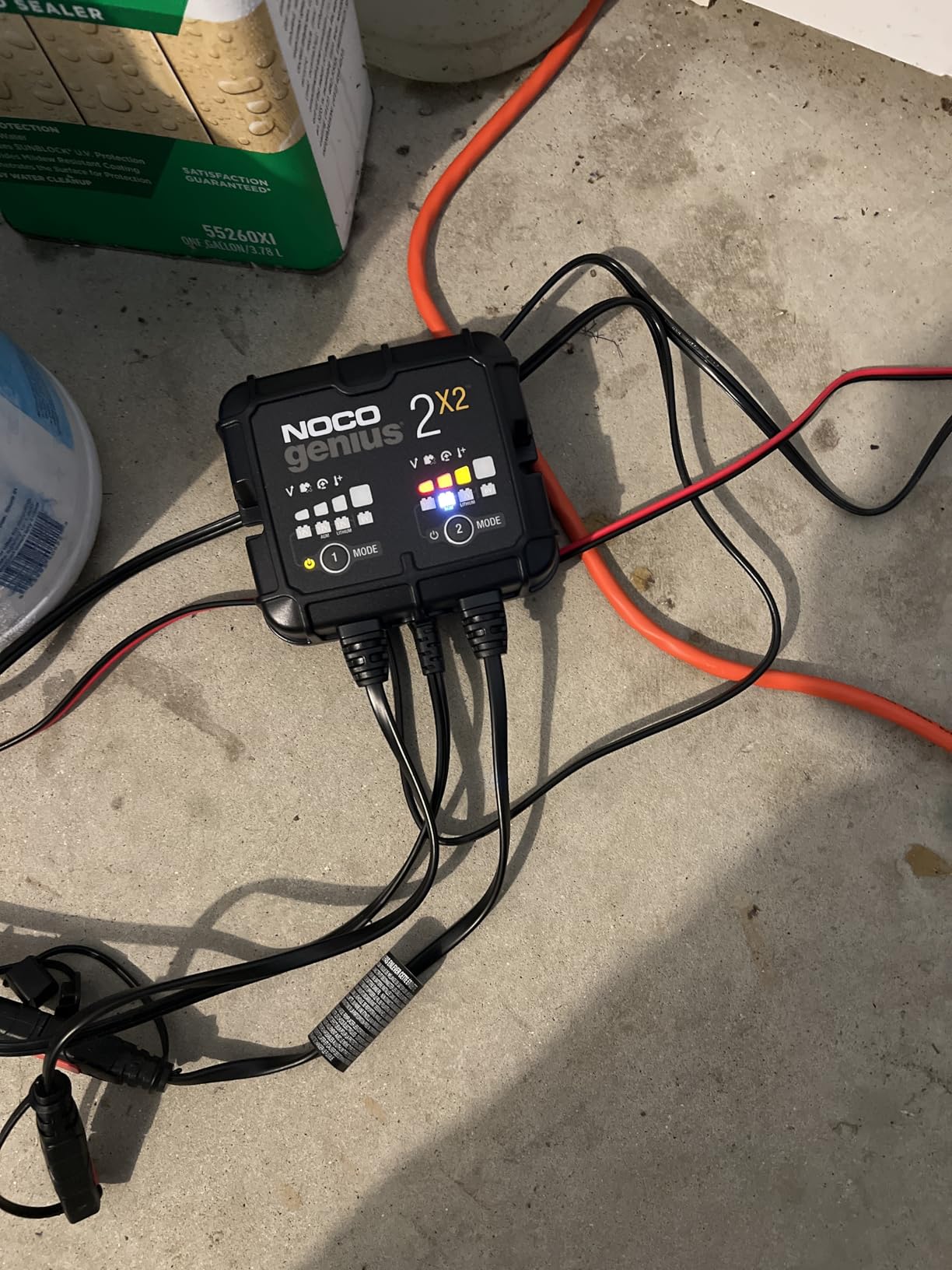 NOCO GENIUS2X2: 4A 2-Bank Smart Battery Charger (2A/Bank) - 6V/12V Automatic Maintainer, Trickle Charger & Desulfator with Overcharge Protection & Temperature Compensation for Lead-Acid & Lithium customer photo 2