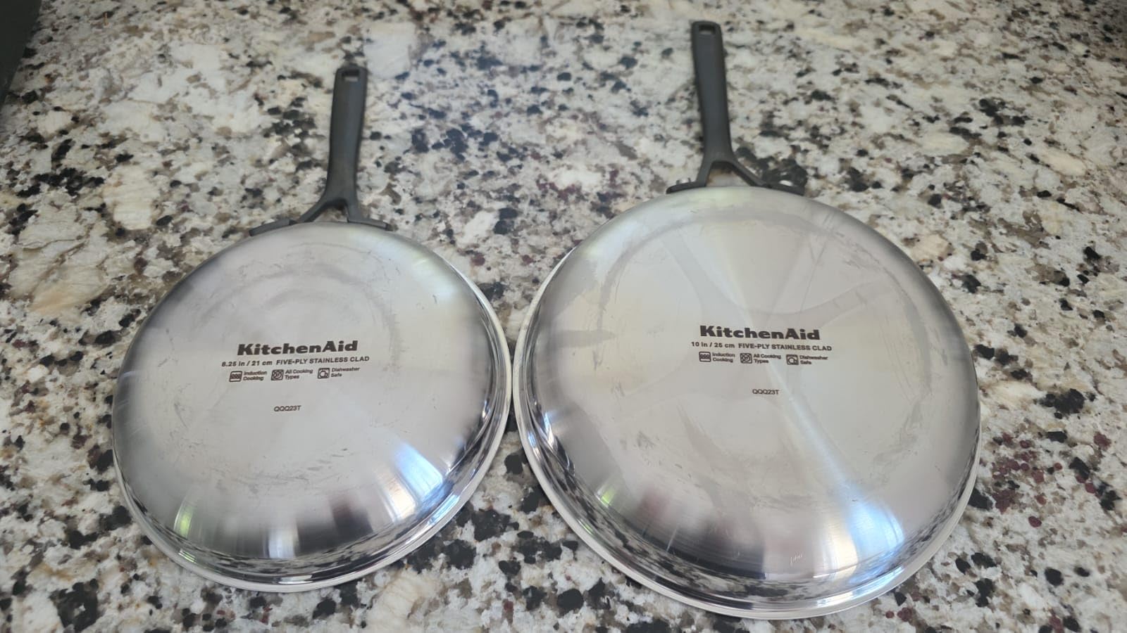 KitchenAid 5-Ply Clad Stainless Steel Cookware Induction Pots and Pans Set, 10-Piece, Polished Stainless Steel customer photo 1