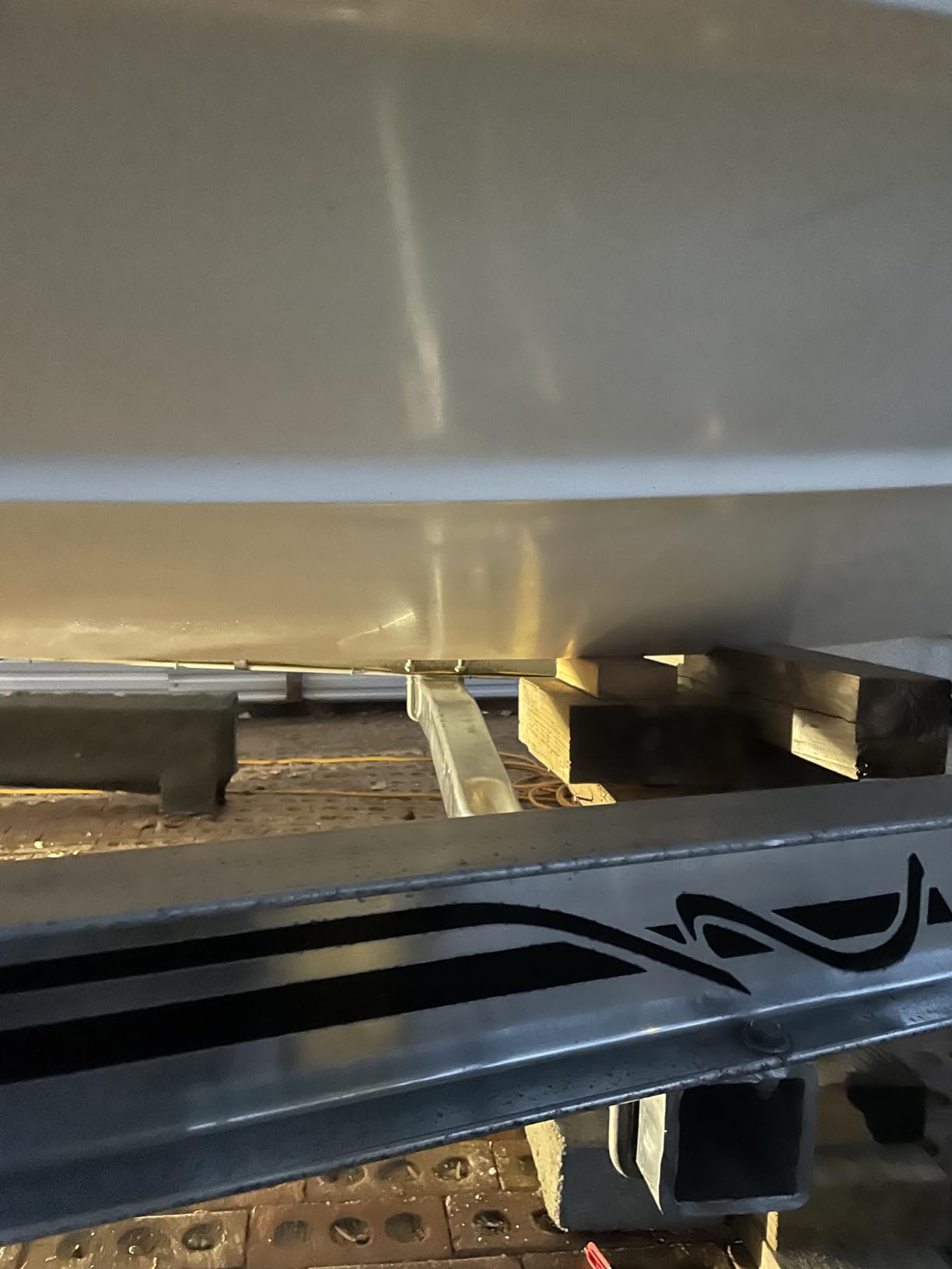 HECASA Aluminum Boat Trailer Crossmember Square Tube V-Bend Crossbar 3 x 3 x 71.5 customer photo 2