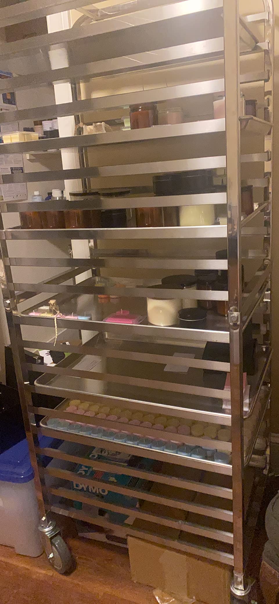 VINGLI 20-Tier Bakery Rack Commercial Stainless Steel Sheet Pan Rack with Brake Wheels for Kitchen, Restaurant, Pizzeria customer photo 1