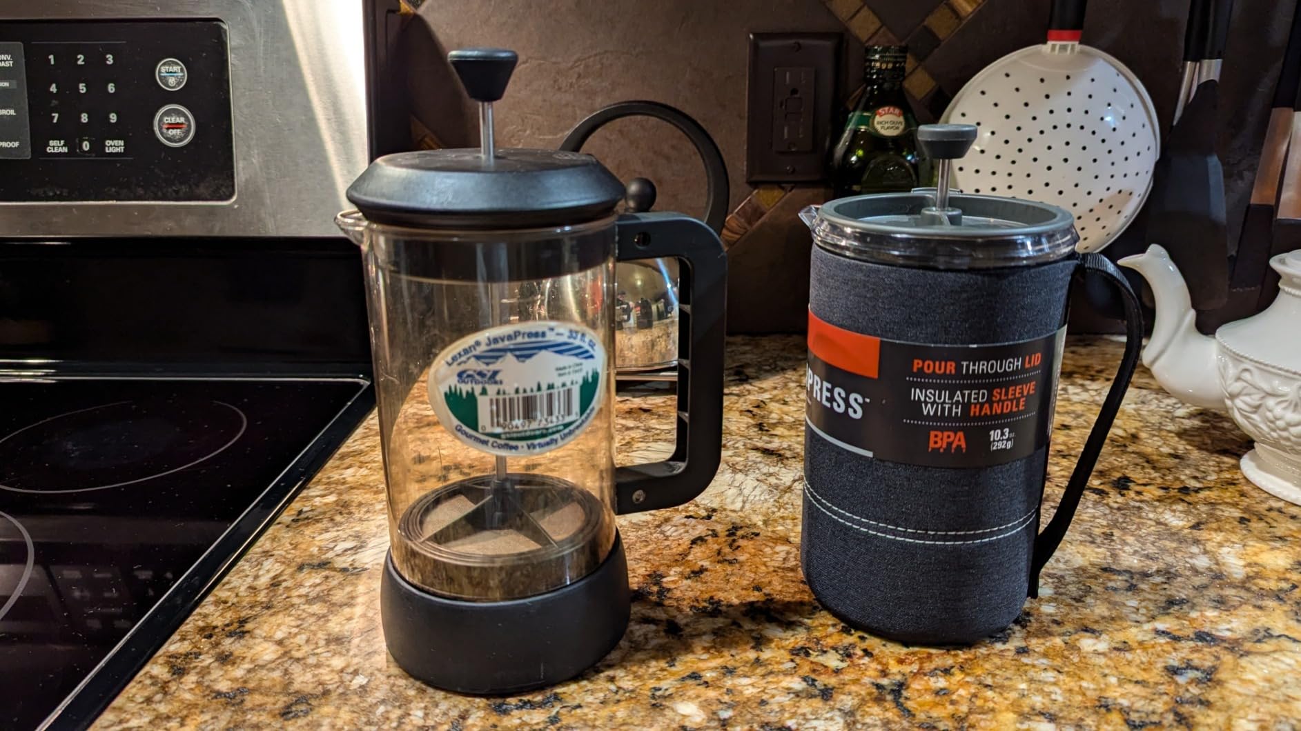 GSI Outdoors 30 Fl Oz JavaPress, French Press Coffee Maker for Camping and Travel, Graphite customer photo 1