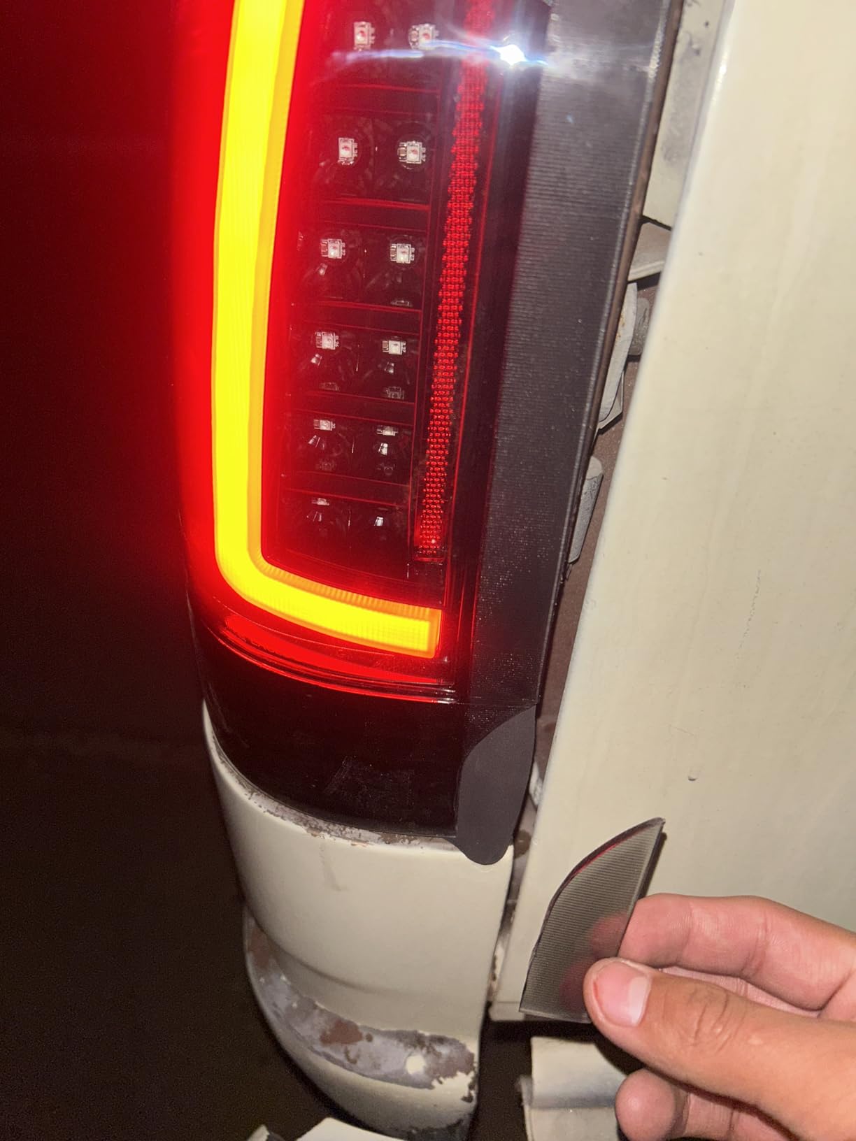 AmeriLite for 1988-1999 Chevy GMC C/K Pickup Truck Silverado Suburban C-Type LED Tube Clear Matte Black Replacement Tail Lights Set - Passenger and Driver Side customer photo 1