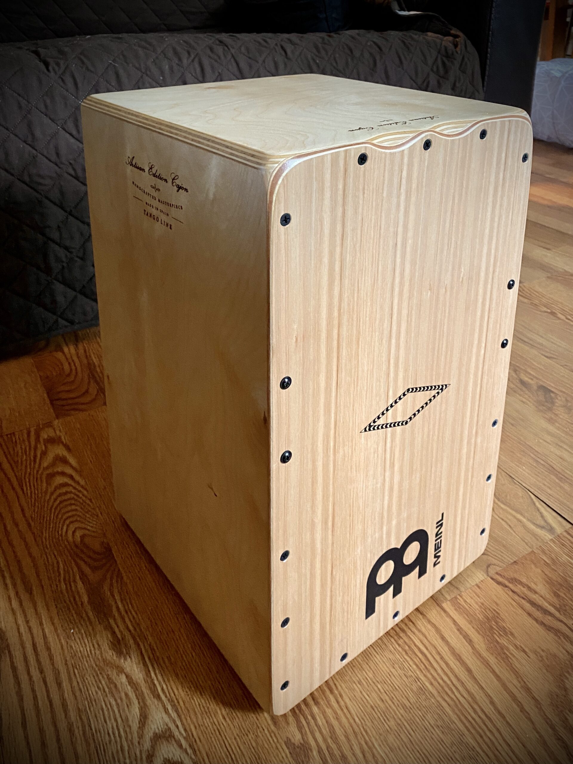 Artisan Edition Cajon with Internal Strings for Snare Effect, Baltic Birch/Brown Eucalyptus - MADE IN SPAIN - Tango Line, 2-YEAR WARRANTY customer photo 1
