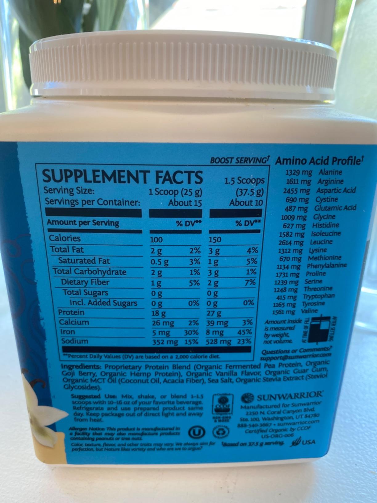Organic Plant Based Protein Powder | Vegan Organic Protein Powder Vanilla Flavored with BCAA Amino Acids & Hemp Seed Pea Blend | Non-GMO Soy Dairy Filler & Gluten Free (Vanilla, 32 Servings) customer photo 2