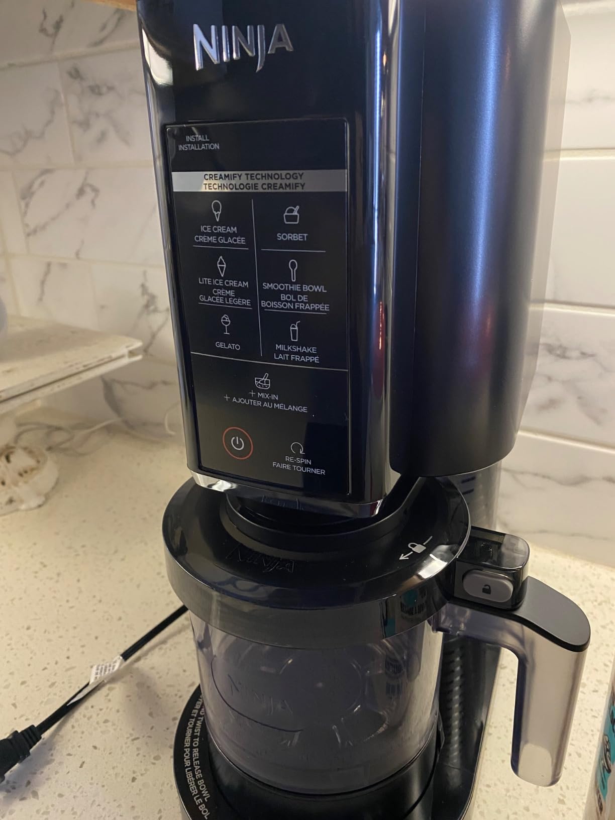 CREAMi Ice Cream, Sorbet, Milkshake Maker + 3 CREAMi Pints, Black customer photo 2