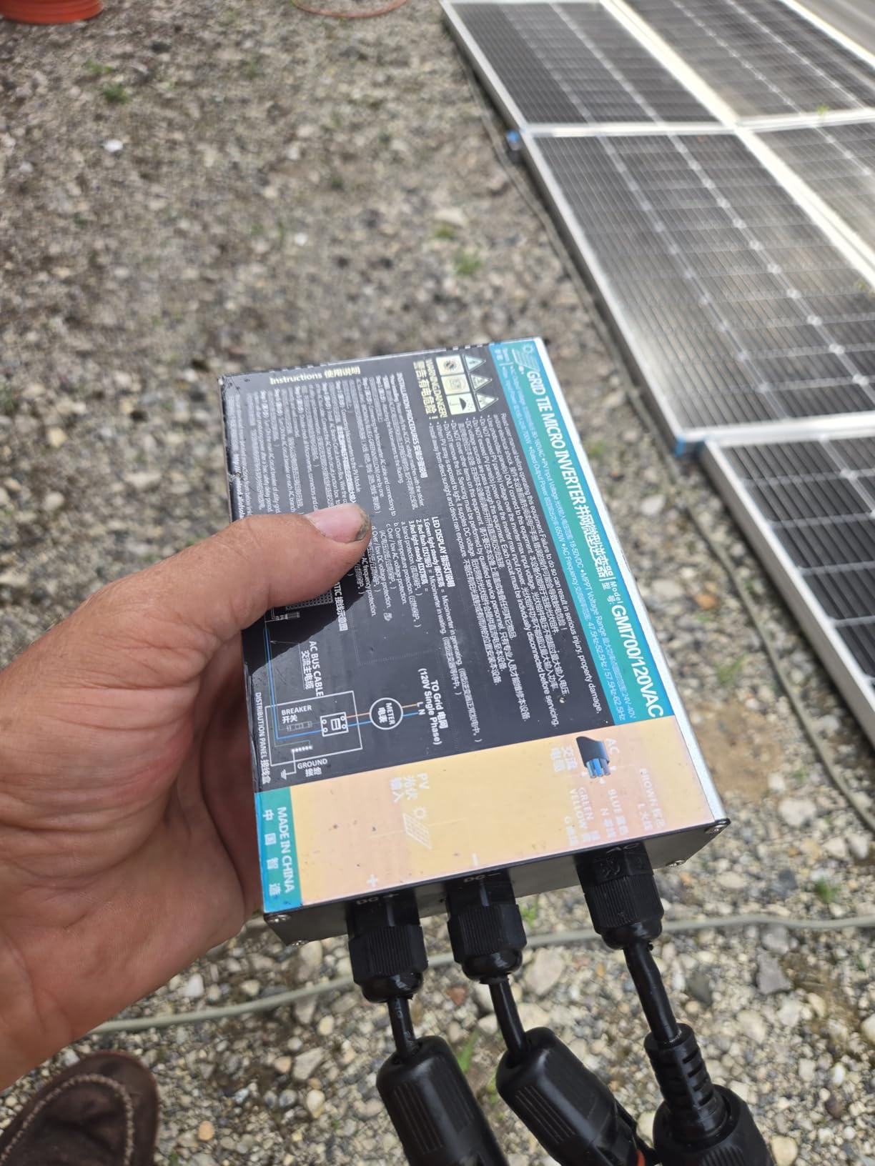 Y&H 700W Grid Tie Inverter MPPT Solar Input Voc34-46V AC90-140V Output for 24V 36V Solar Panel customer photo 2