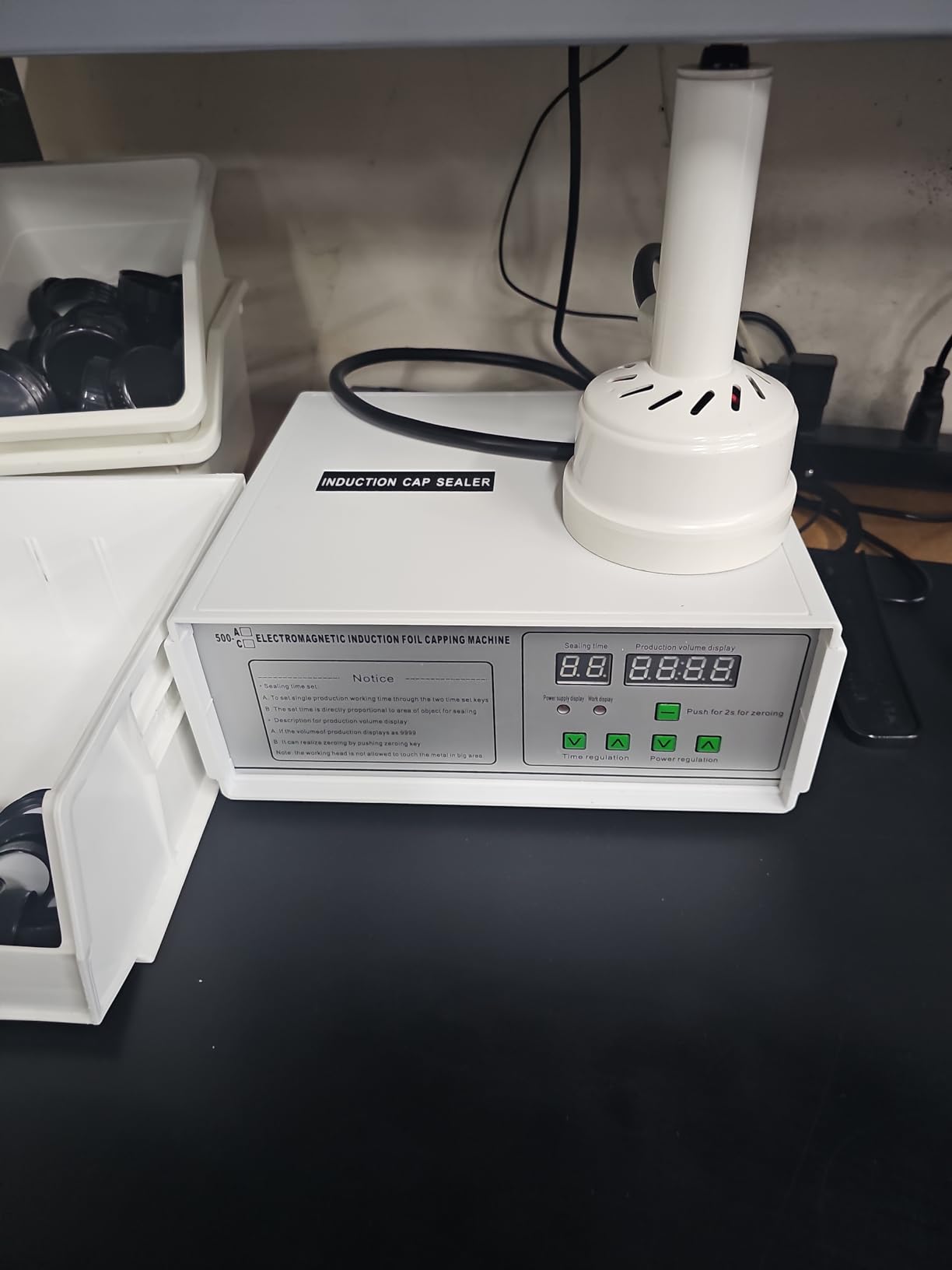Bottle Cap Sealer, Induction Heat Sealer For Plastic, Glass Bottles 20-100mm 110v customer photo 1