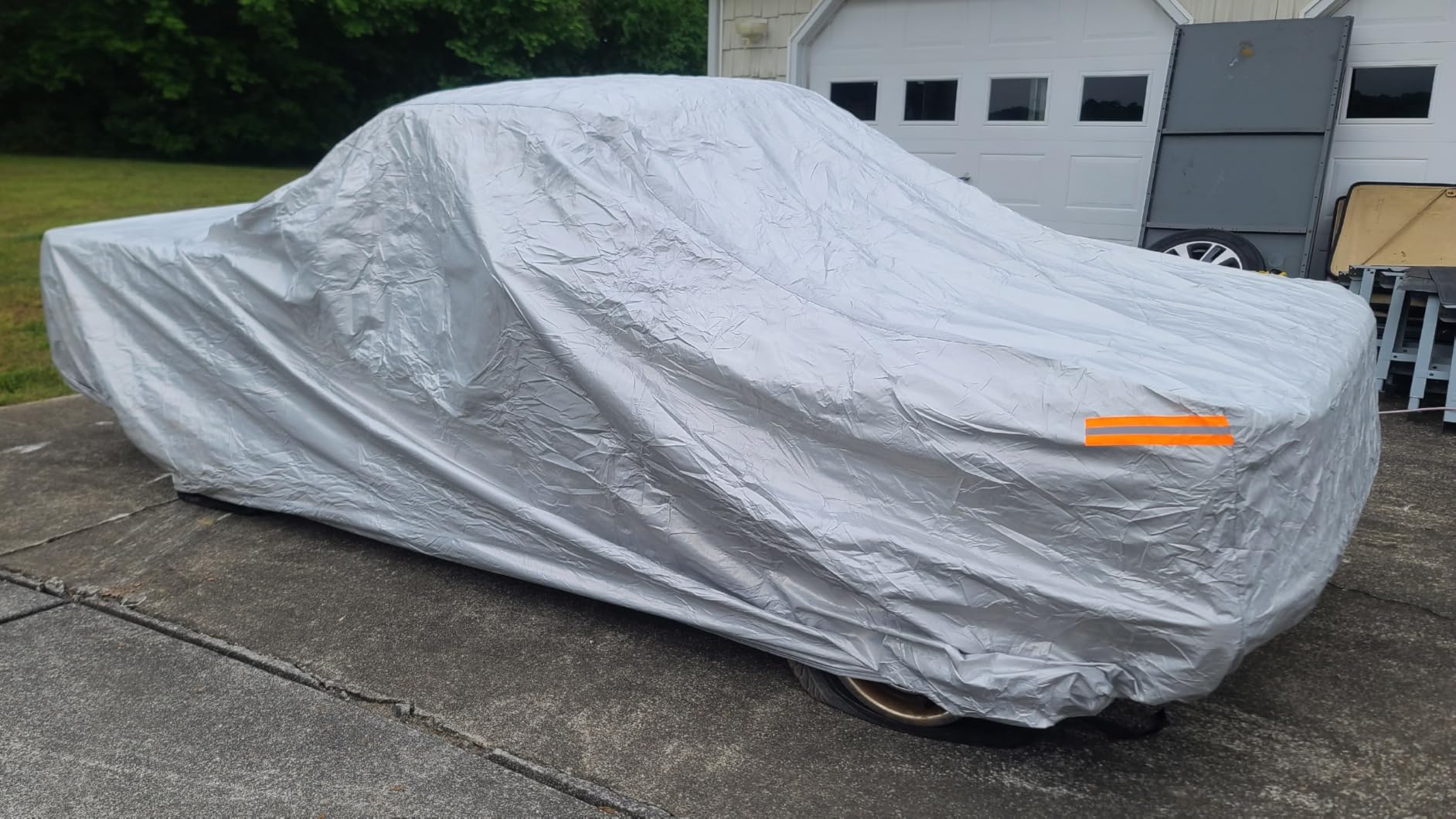 EzyShade 10-Layer Car Cover Waterproof All Weather. See Vehicle Size-Chart for Accurate Fit. Outdoor Full Exterior Covers for Automobiles Sedan Hatch SUV Rain Sun Protection. Size A5 (See SizeChart) customer photo 1