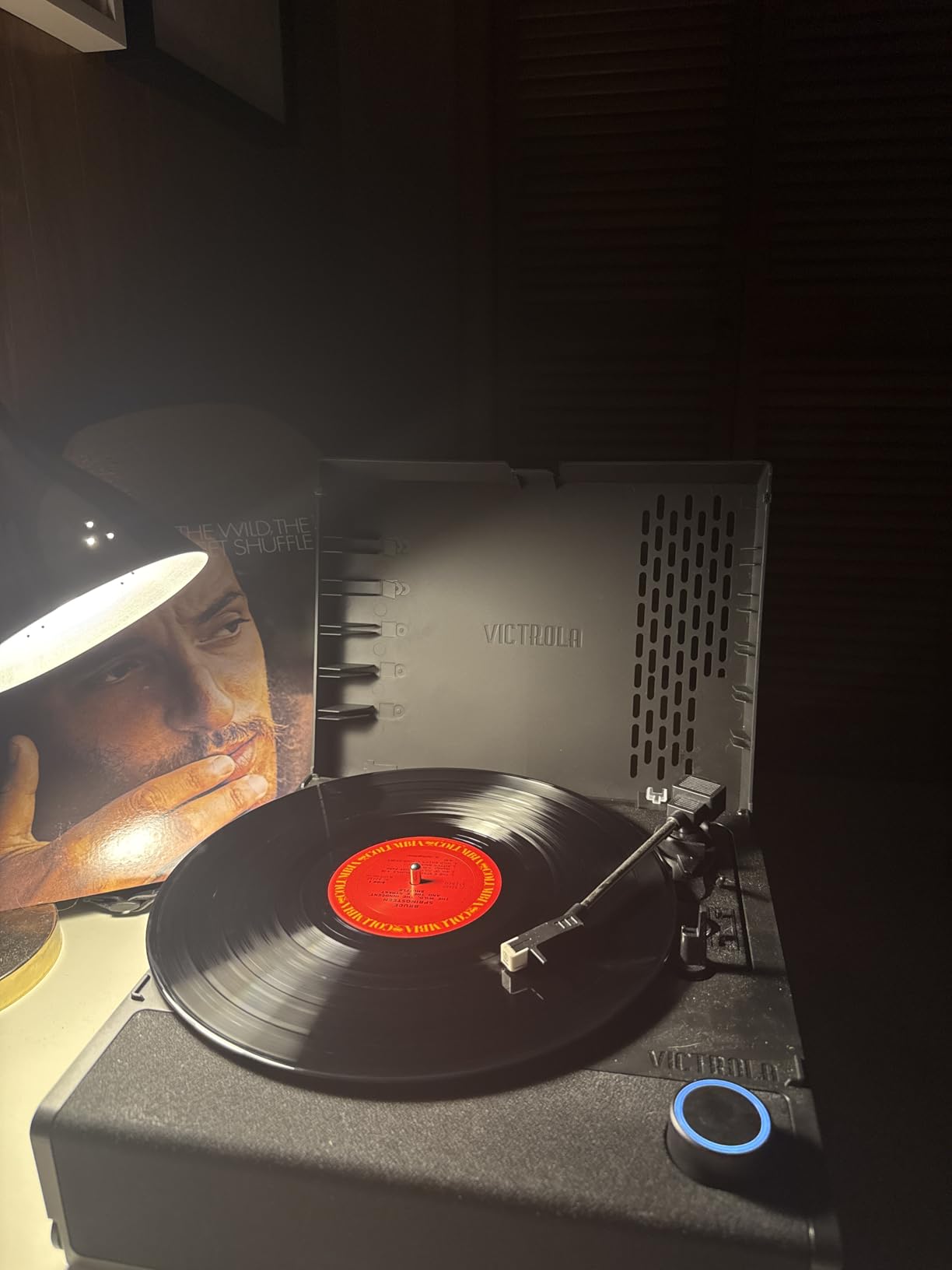 Victrola Revolution GO Portable Vinyl Record Player, Battery-Powered Bluetooth Turntable, 12 Hour Battery Life, 3 Speed Belt-Driven Record Player, RCA Output, 3.5mm Headphone Jack (Black) customer photo 1