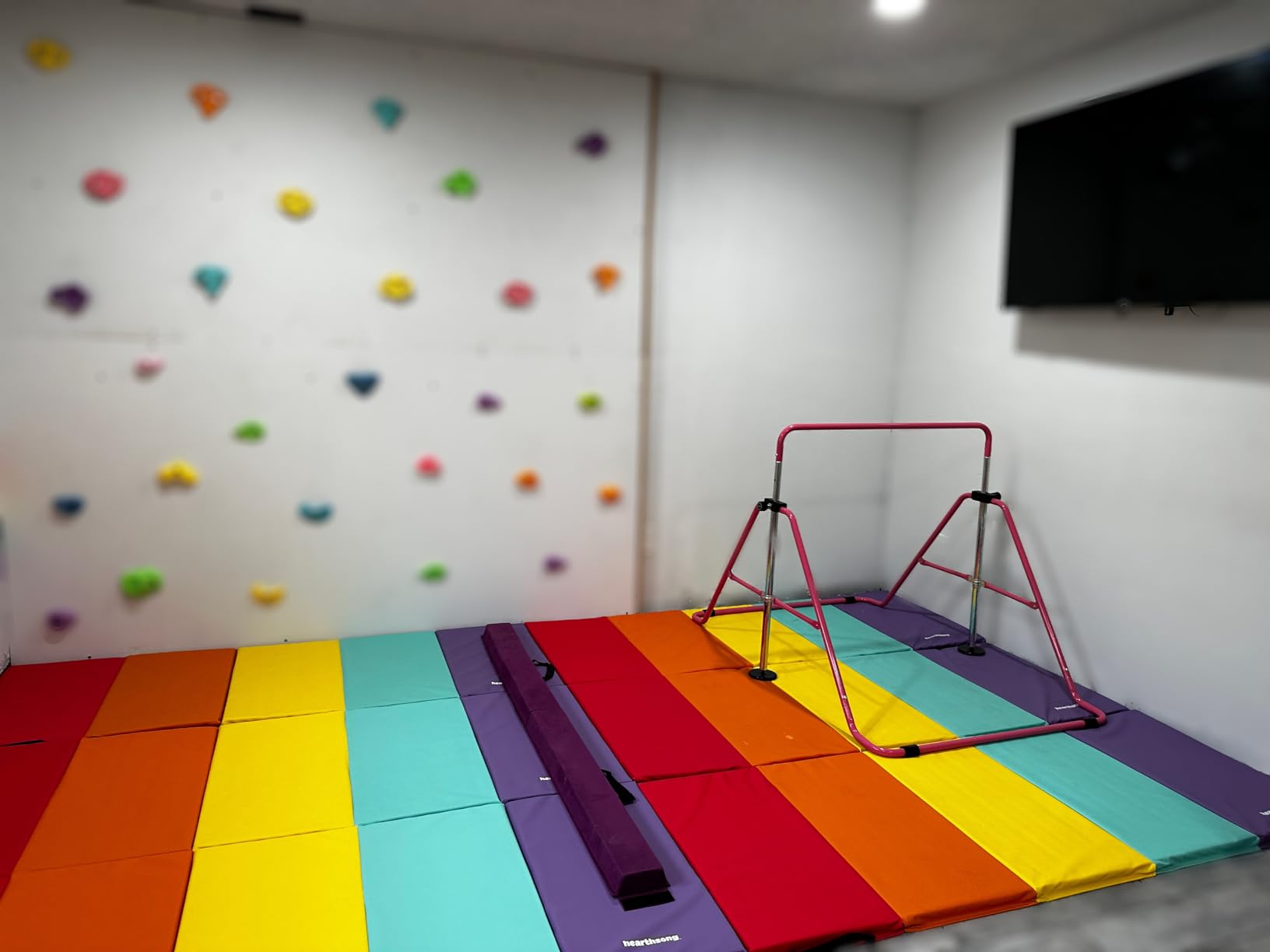 HearthSong Tumbling Mat for Kids, 5-Panel Thick 1.25