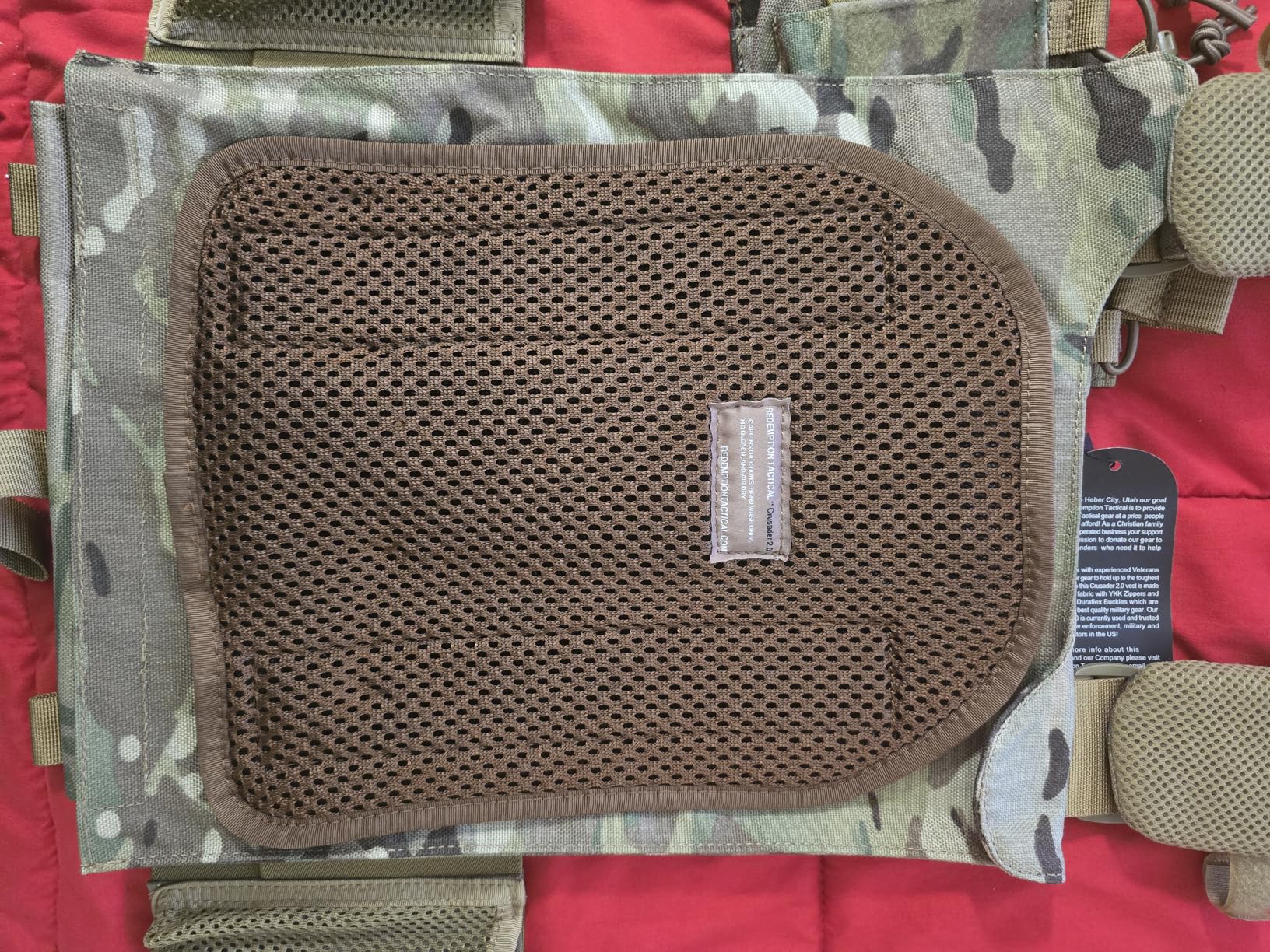 Redemption Crusader 2.0 Airsoft Vest With Molle Quick Release Buckles And Adjustable Size Sides | Made from 1000D Nylon customer photo 2