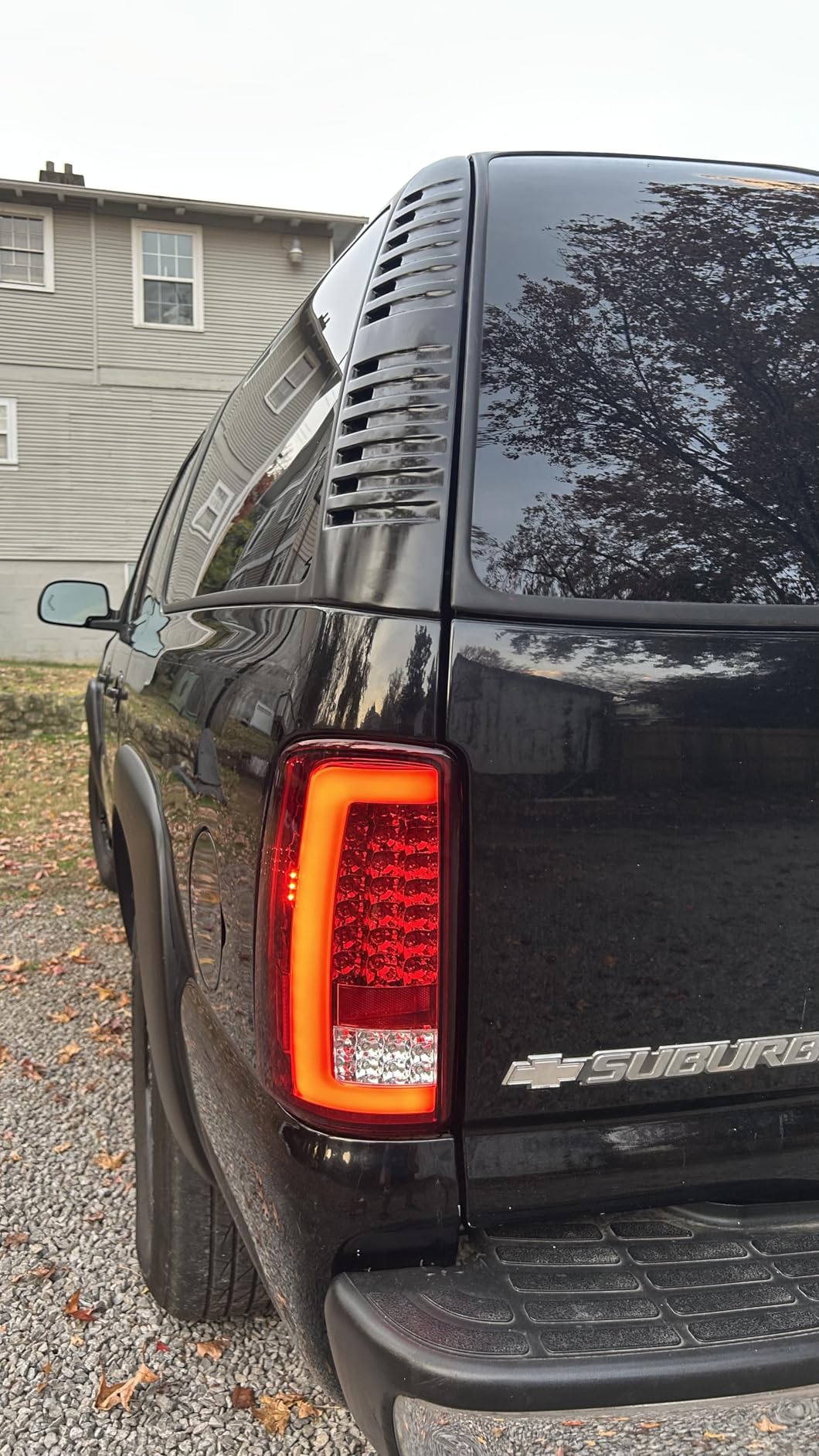 AKKON - Fits 2000-2006 Chevy Tahoe Suburban 1500/2500 GMC Denali Yukon XL Full LED C-Tube Chrome Tail Lights Brake Lamp Pair customer photo 1