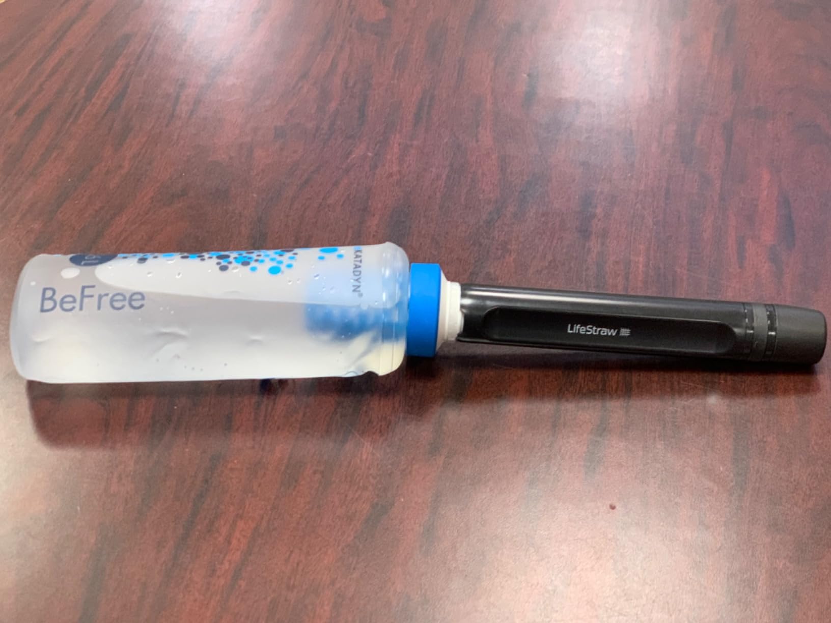 LifeStraw Peak Series - Personal Water Filter Straw for Backup Filtration, Emergency, Survival, and Ultralight Hydration, BPA-Free, Dark Mountain Gray customer photo 2