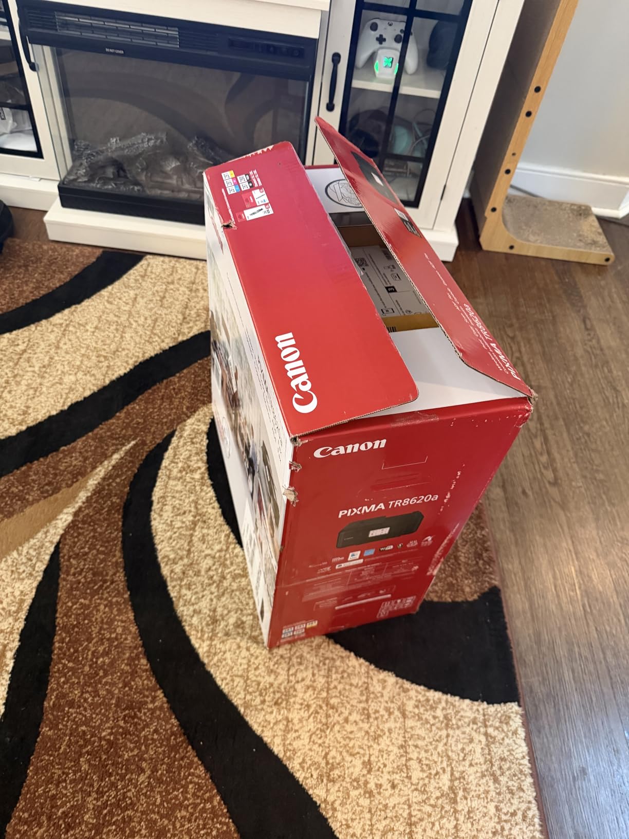 Canon PIXMA TR8620a - All-in-One Printer Home Office|Copier|Scanner|Fax|Auto Document Feeder|Photo, Document|Airprint, Android, Black, Works with Alexa customer photo 1