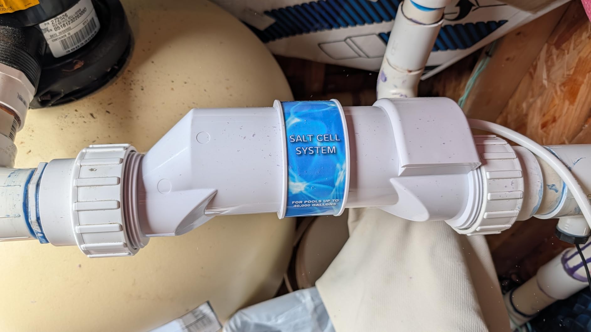 XtremepowerUS 15K Salt Chlorination System for In-Ground Pools Up to 15,000 Gallons Pool Flow Switch Cell Fitting Complete System, Cleaning Stand customer photo 2