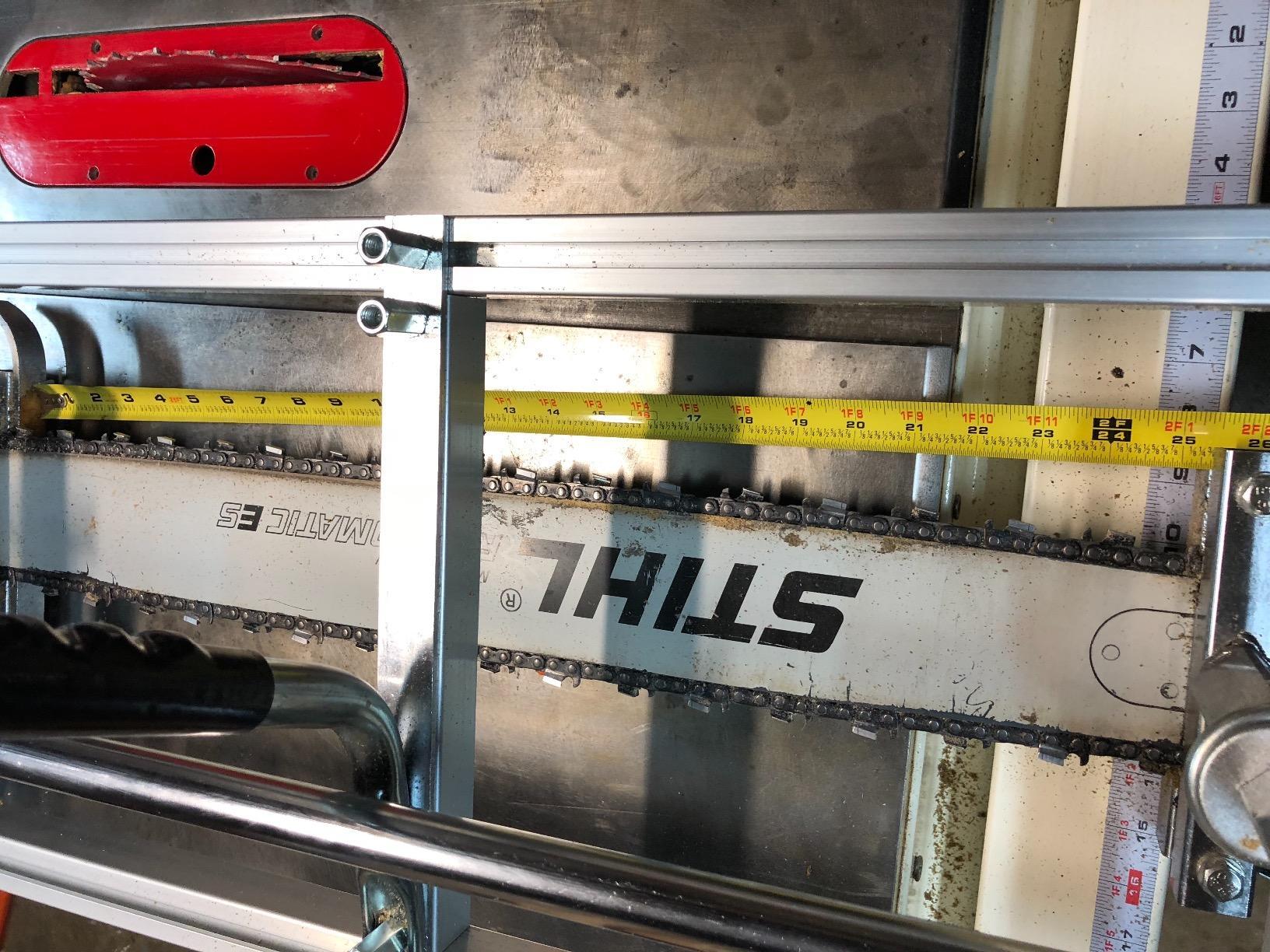 Portable Chainsaw Mill 36 Inches Planking Milling Bar Size 14 Inches to 36 Inches, with 9Ft Rail Mill Guide System customer photo 2