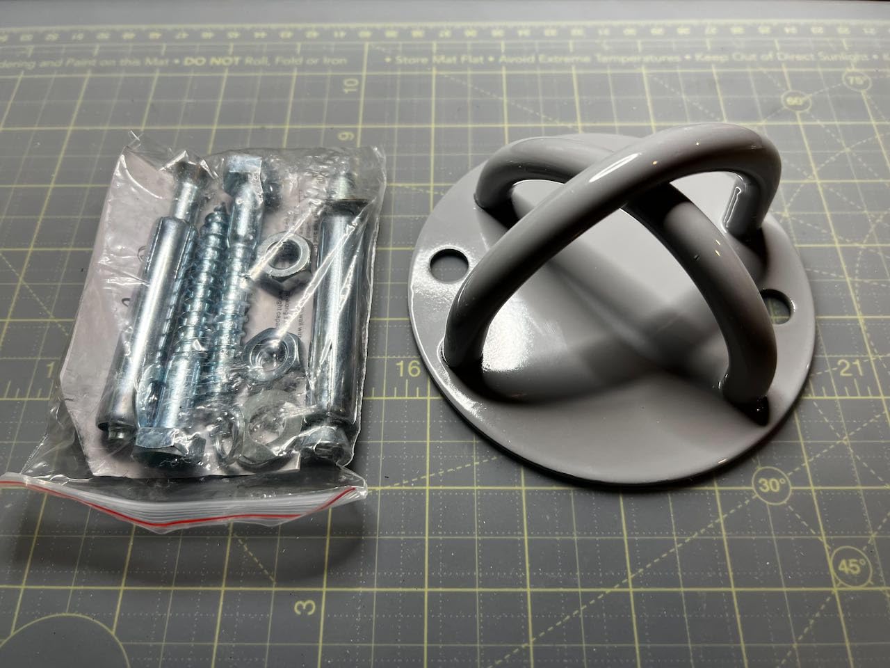 Wall Mount Bracket for X, Yoga Ceiling Mount Suspension Straps for Gymnastic Rings and Aerial Yoga Swing customer photo 2