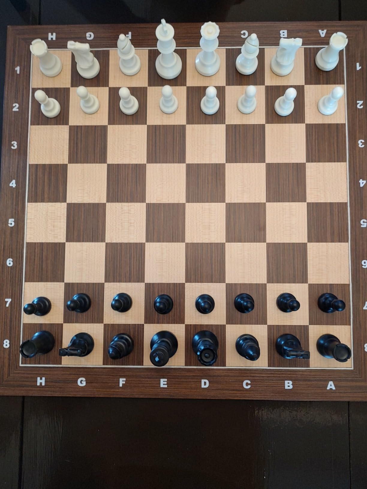 Wooden Chess Board 19 Inch - Professional Tournament Chessboard Only, Premium Wood Board Game with Notation, Scratch-Resistant UV Coating, Portable Table Chess Board No Pieces with Gift Package customer photo 2