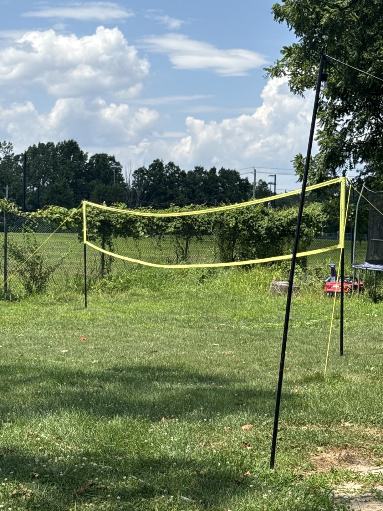 Volleyball Net Outdoor - Portable Volleyball Set for Backyard with Professional Volleyball Net, Wrap Yarn Volleyball and Pump, Boundary Line, Carry Bag customer photo 1