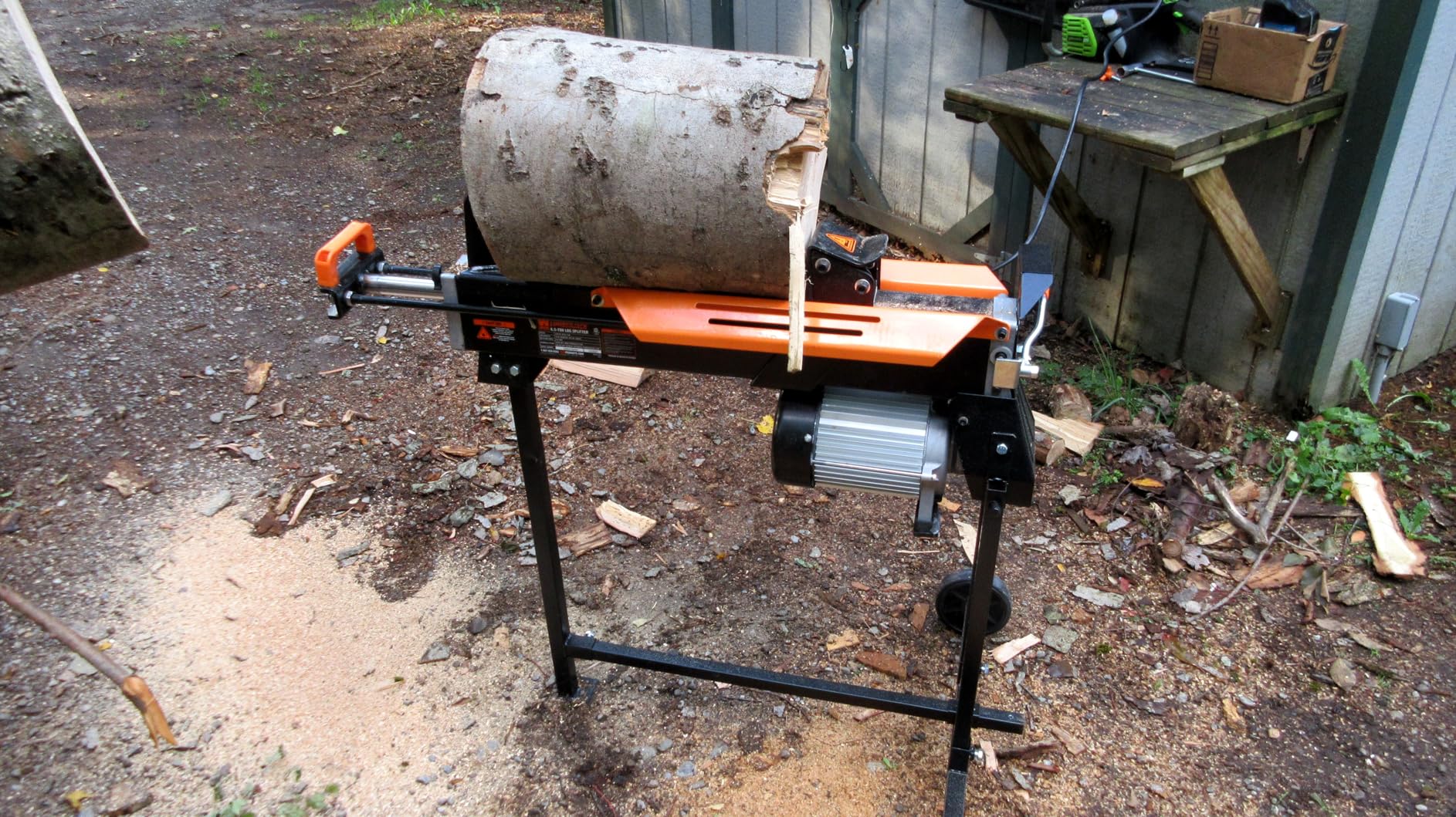 WEN Electric Log Splitter, 6.5-Ton Capacity with Portable Stand (56208) customer photo 3